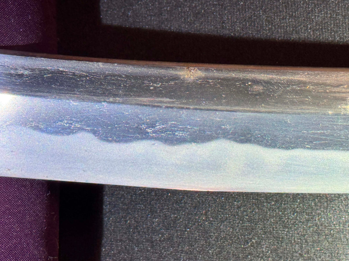 Antique Nihonto - Naginata Naoshi Wakizashi in Shirasaya, signed Soshu Ise Daijo (unverified)