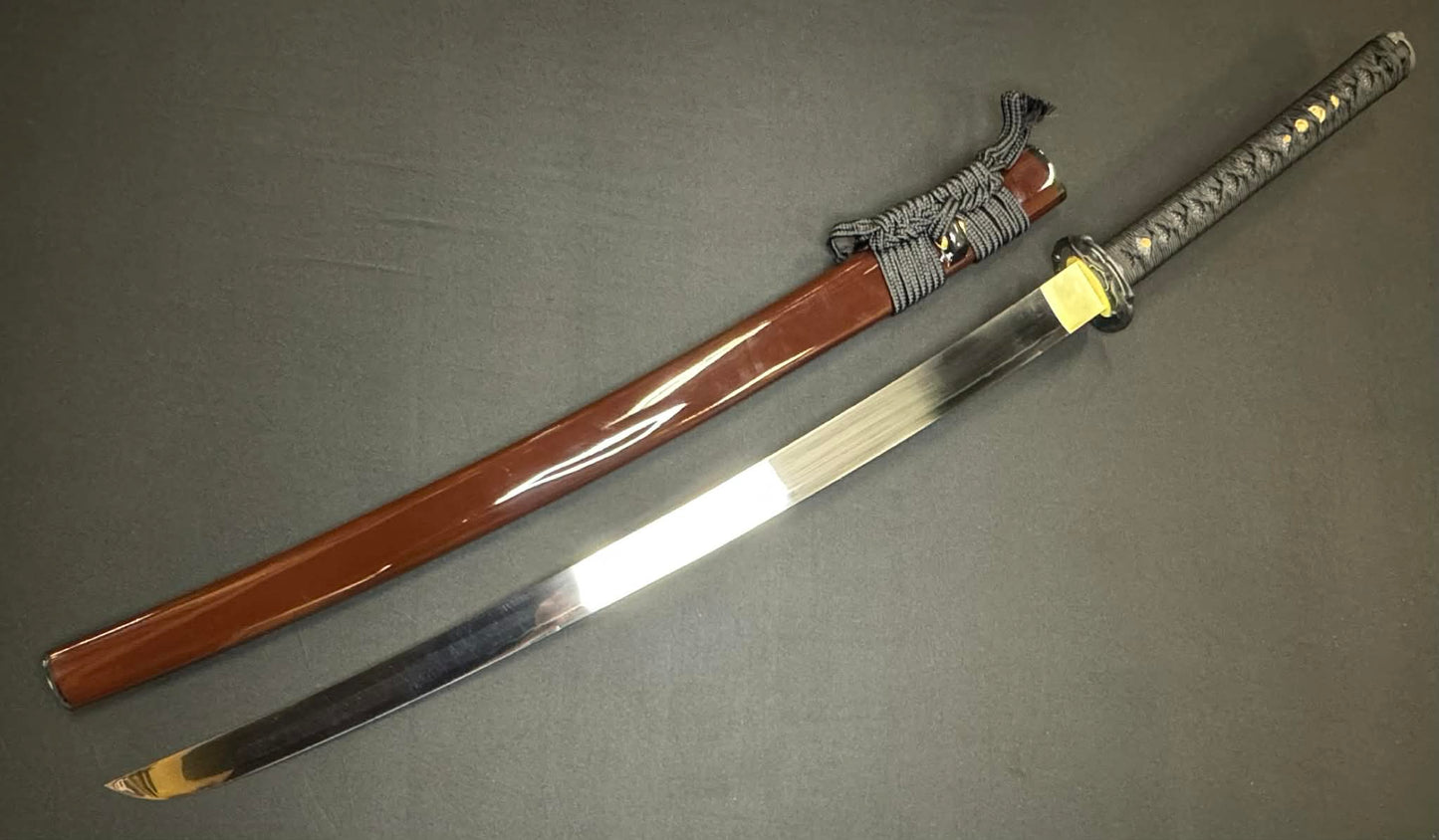 Legacy Blades Samgakdo Korean Mat Cutter - scarlet raptor - 1095 Clay Tempered Carbon Steel 40mm