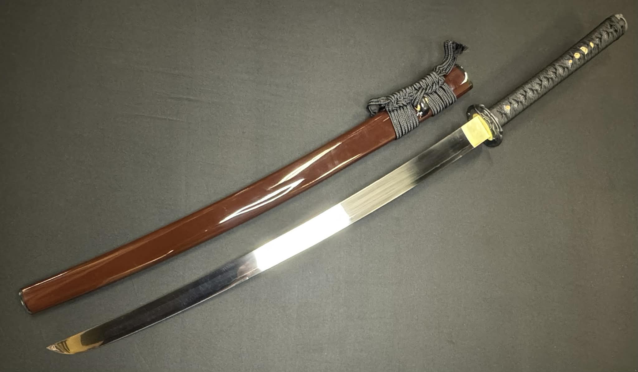 Legacy Blades Samgakdo Korean Mat Cutter - scarlet raptor - 1095 Clay Tempered Carbon Steel 40mm