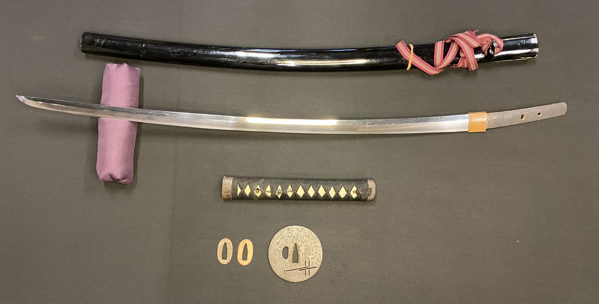 Antique Nihonto - Tachi in Katana Koshirae - signed Morihisa (unverified) possible Christian Tsuba