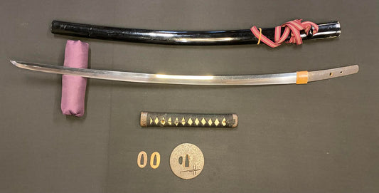 Antique Nihonto - Tachi in Katana Koshirae - signed Morihisa (unverified) possible Christian Tsuba