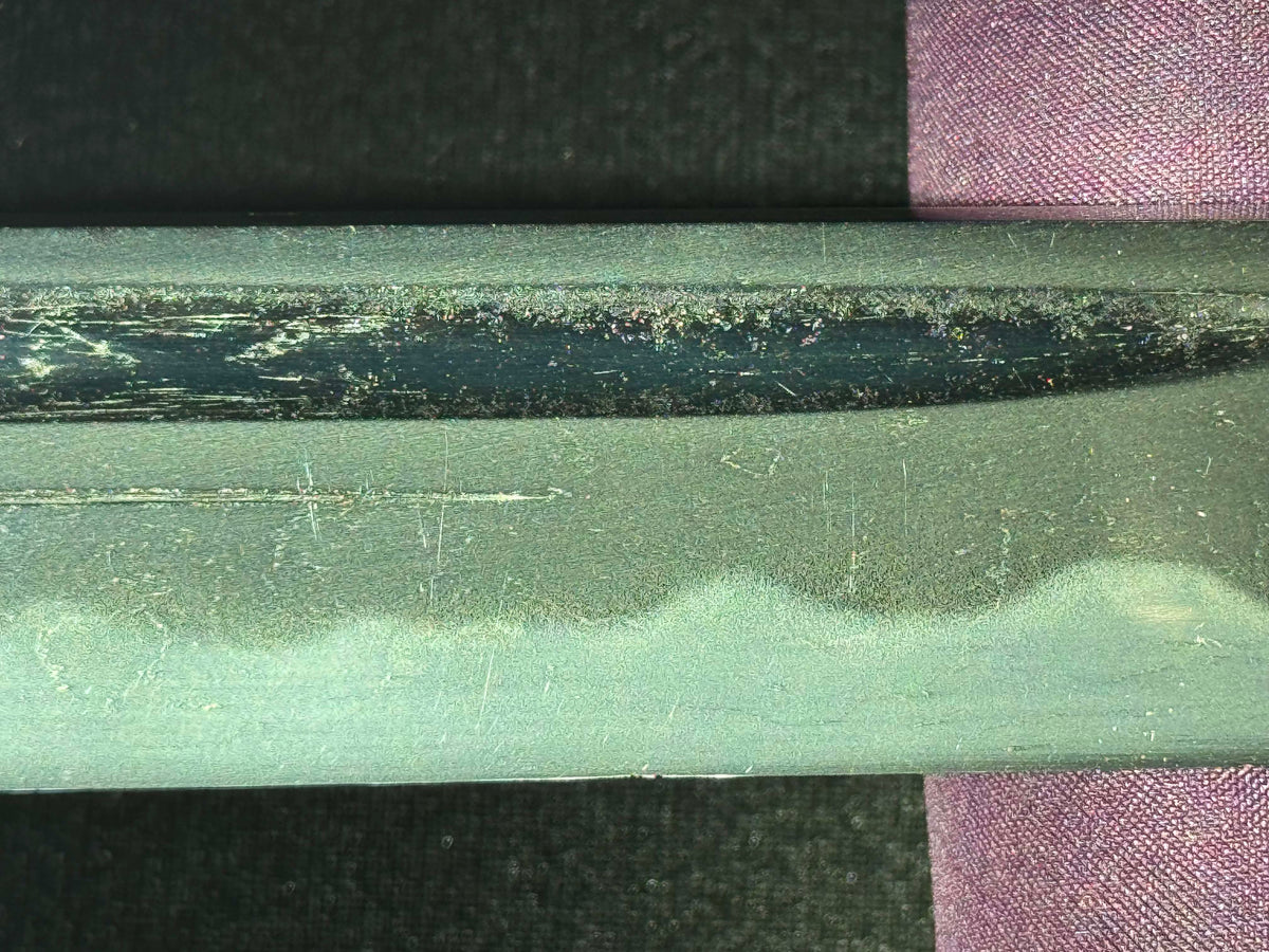Antique Nihonto - Wakizashi with koshirae, Tsunagigaki attributed to Shimosaka