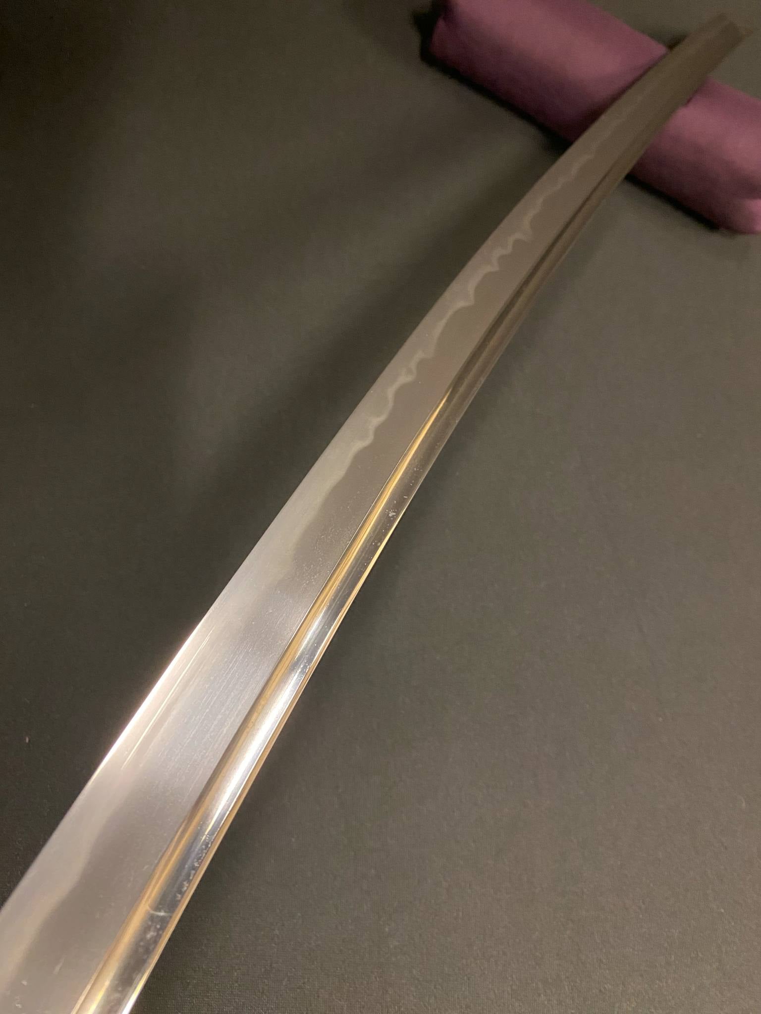 Antique Nihonto - Wakizashi in Shirasaya, Mumei - Late Muromachi (4-500 years old), NBTHK attributed to Kaneharu