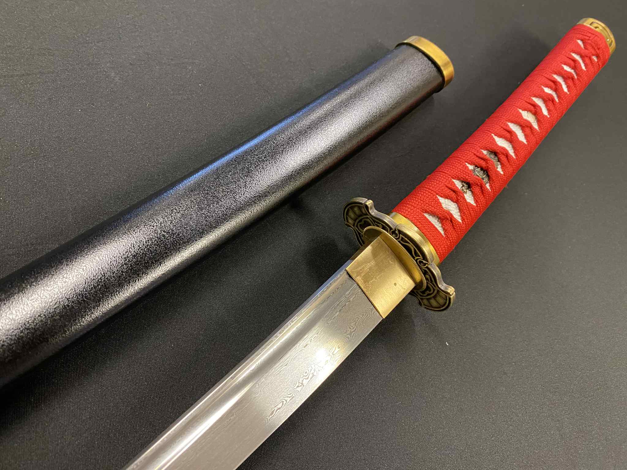 Phoenix Armory Ninja Gaiden Katana - Ryu Hayabusa - Damascus