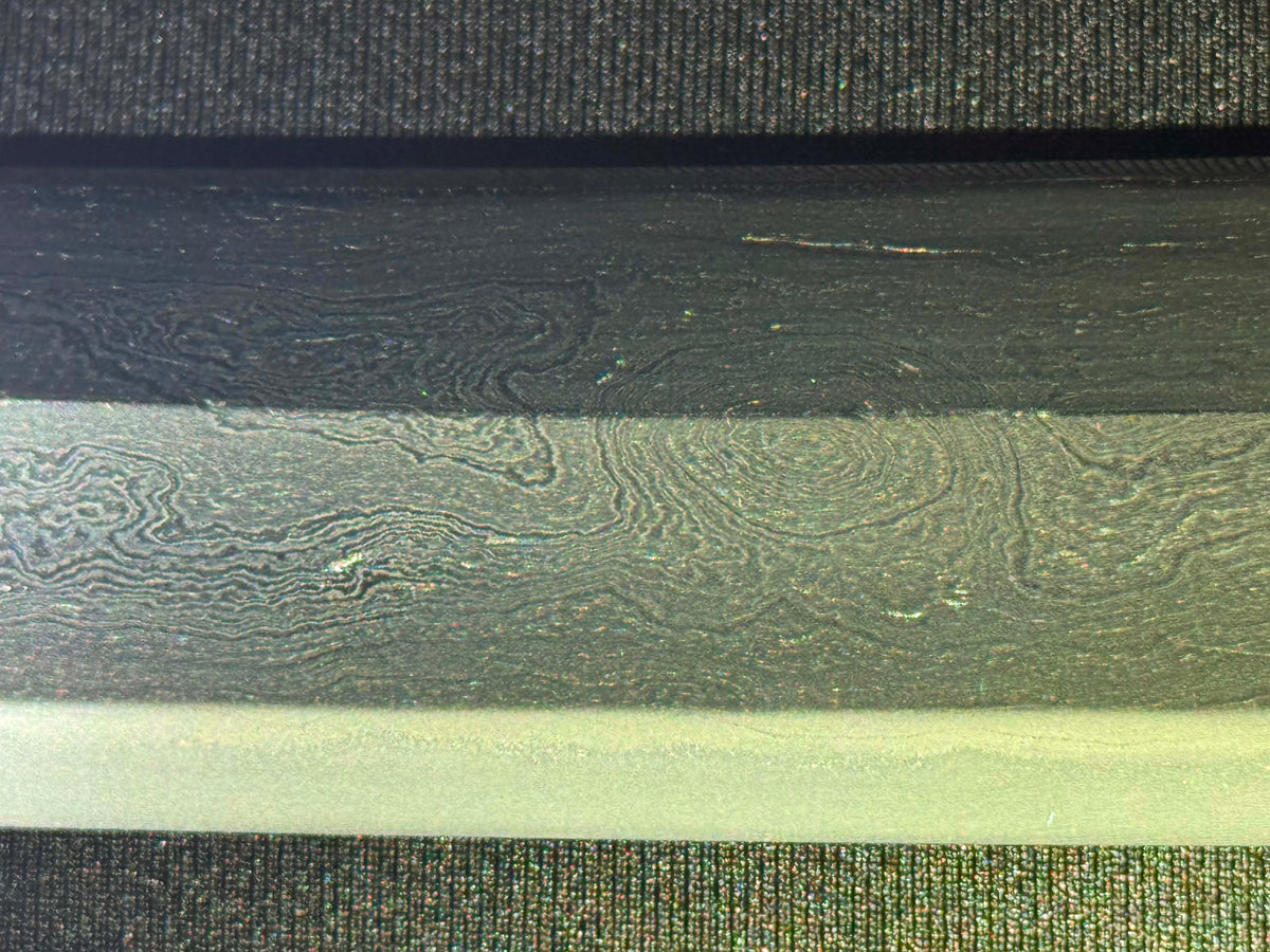 Antique Nihonto - Late Edo GIANT Katana with Koshirae, Signed Koshu Yori Katsuyamajo Minami Hisatsugu Saku Kore, Dated Tenpo 13 (1842) February, NBTHK Certified