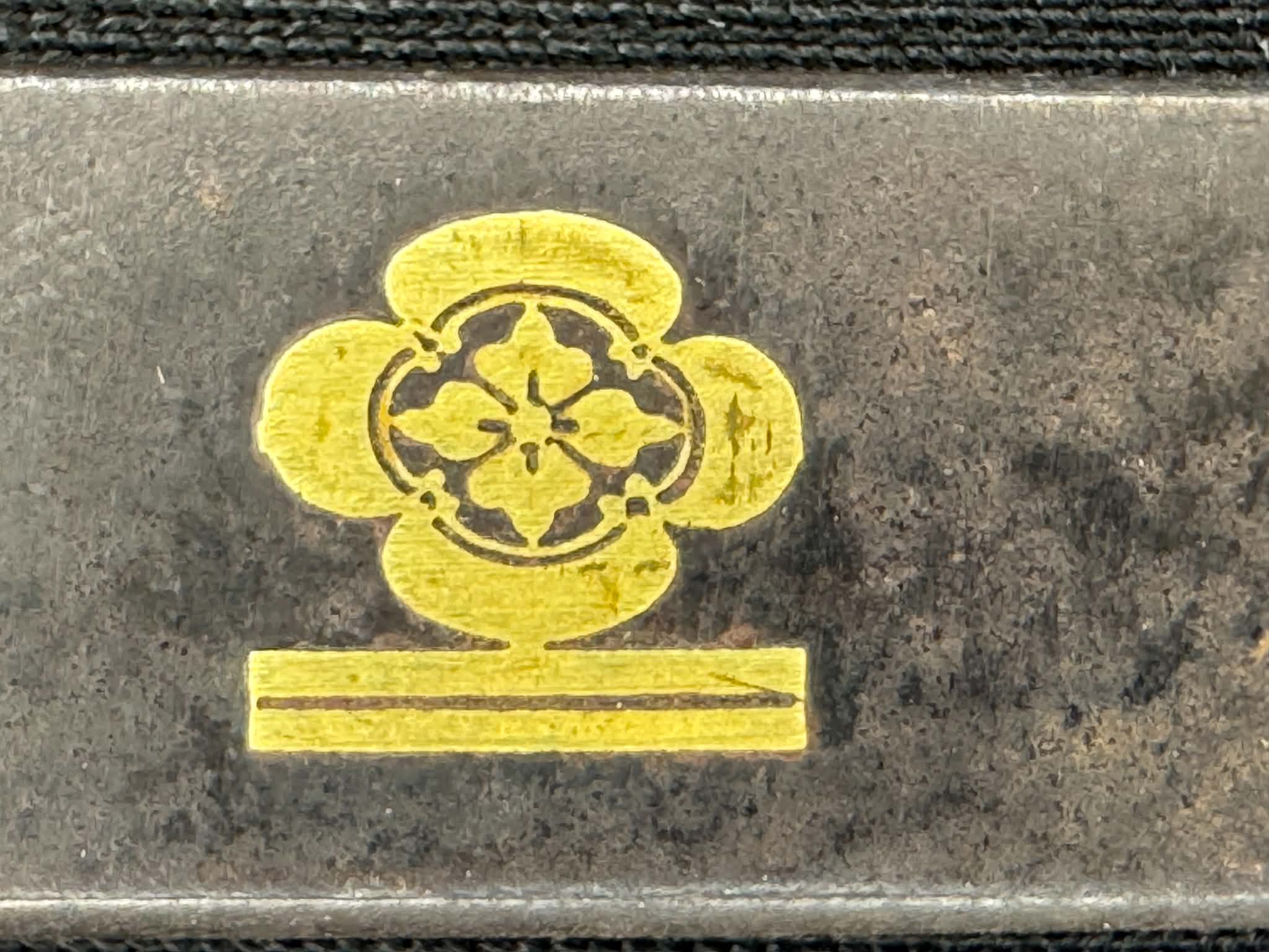 Antique Nihonto - Wakizashi in Koshirae, possible hidden Christian Tsuba