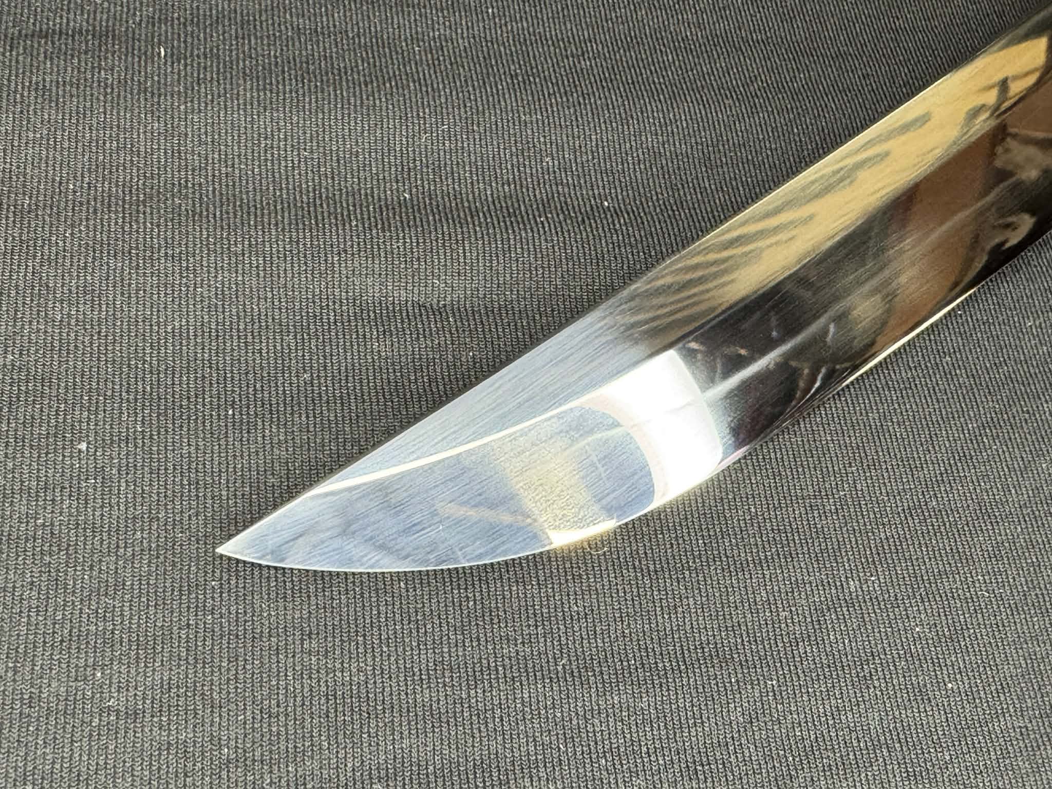 Legacy Steel Bamboo Iris Reaper Wakizashi  - 1095 Clay Tempered Shobu Zukuri Suguha