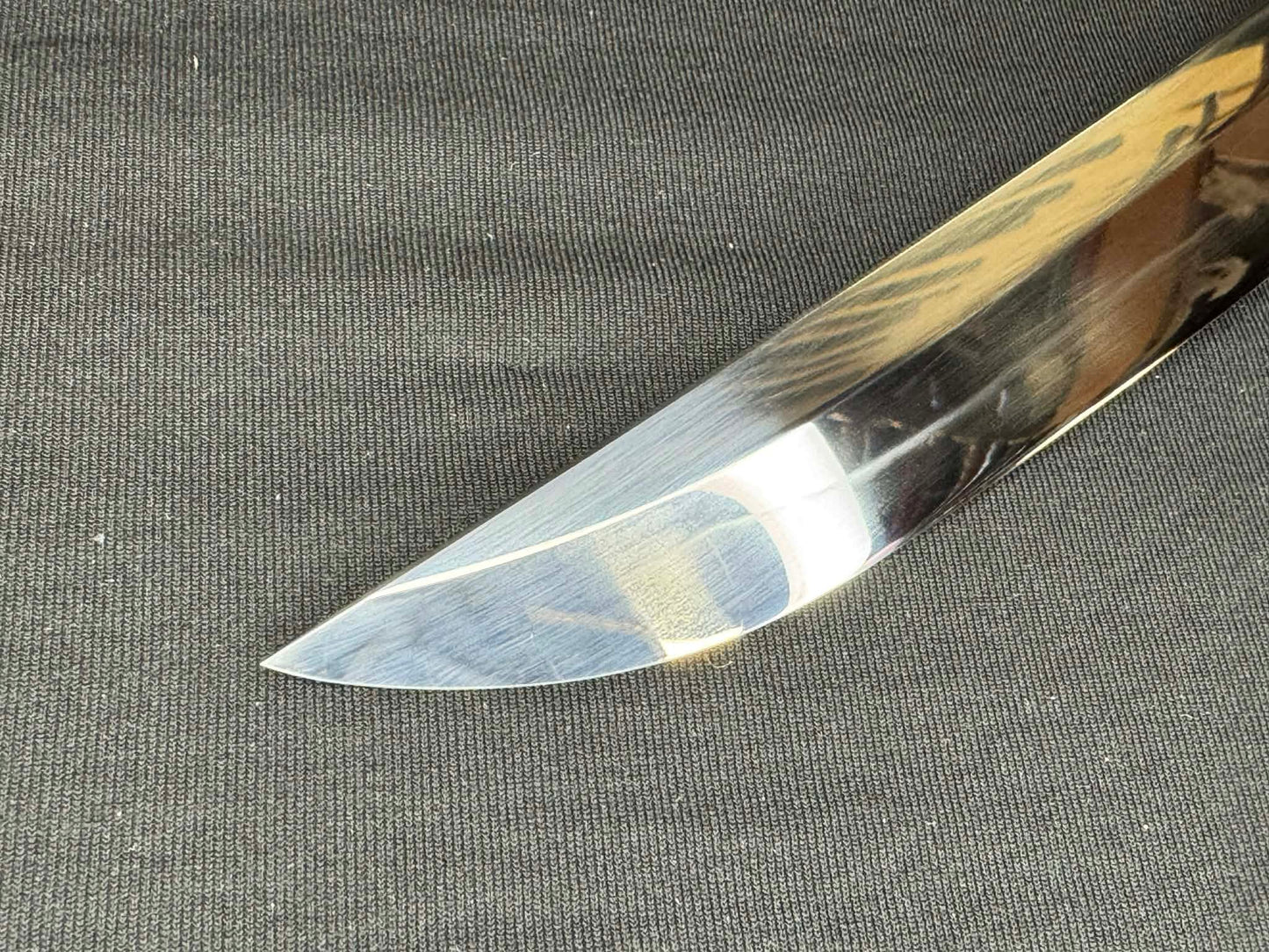 Legacy Steel Bamboo Iris Reaper Wakizashi  - 1095 Clay Tempered Shobu Zukuri Suguha