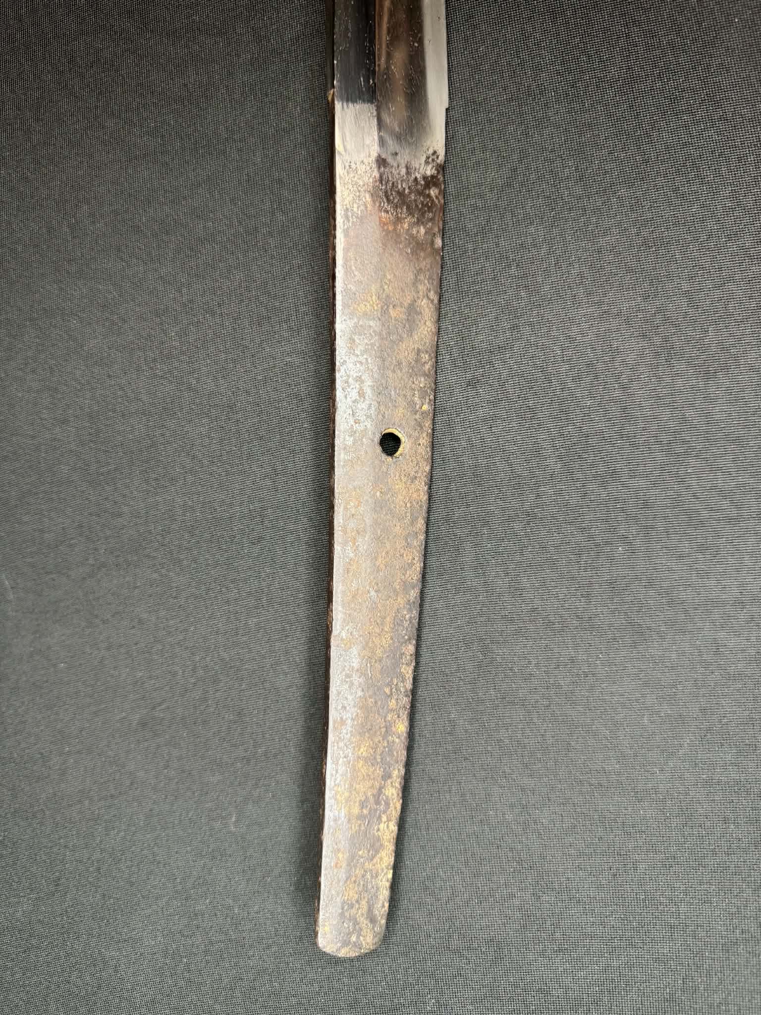 Antique Nihonto - VERY LONG Katana in Shirasaya - hagire