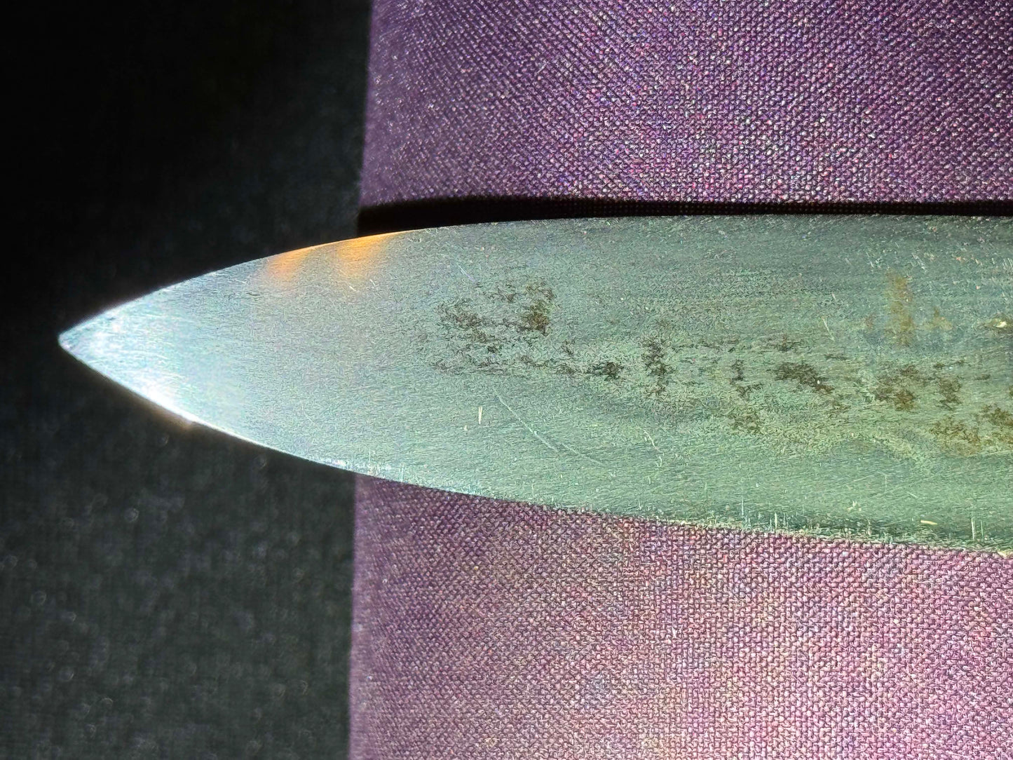 Antique Nihonto - Sankaku Yari in Shikomizue mounts (Stick Sword), signed -tsune