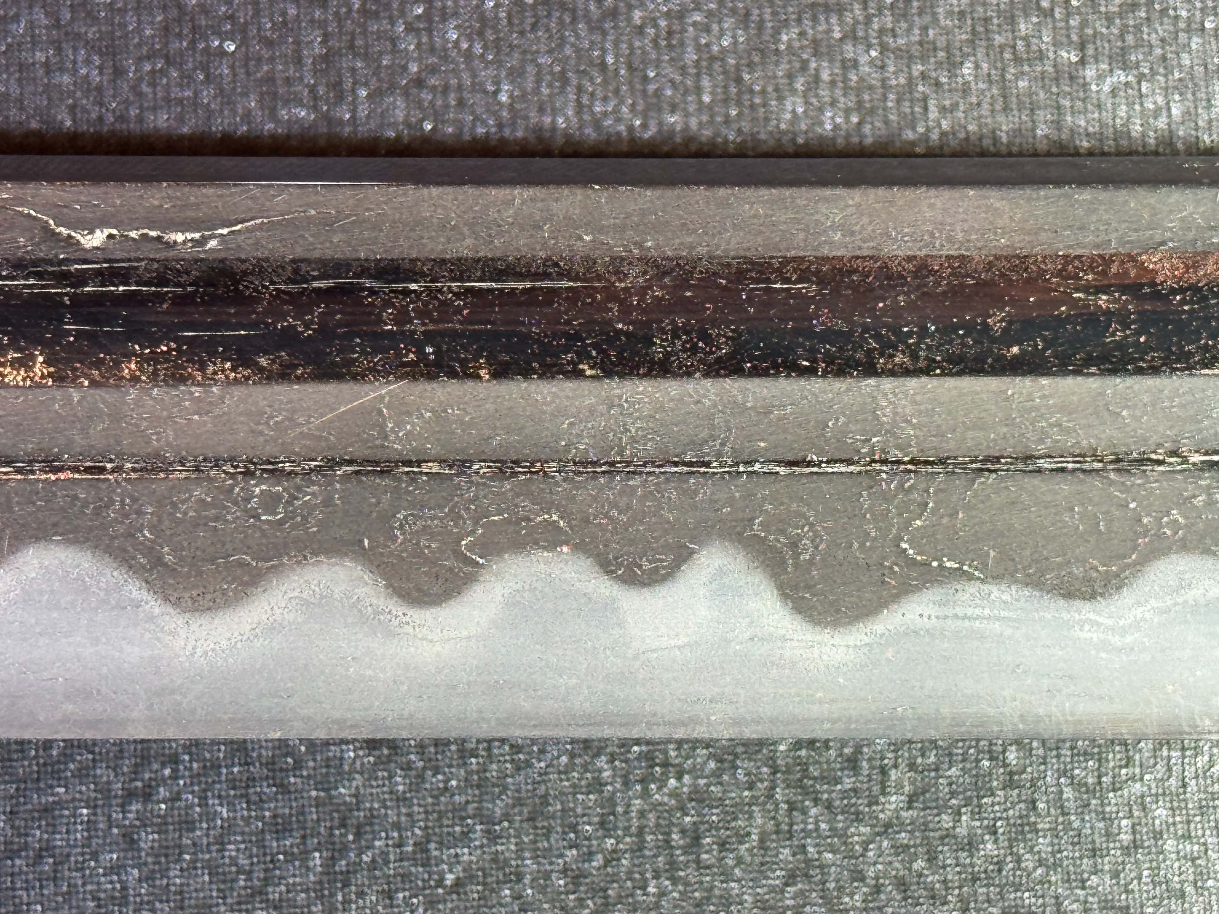 Antique Nihonto - Wakizashi with koshirae, Tsunagigaki attributed to Shimosaka