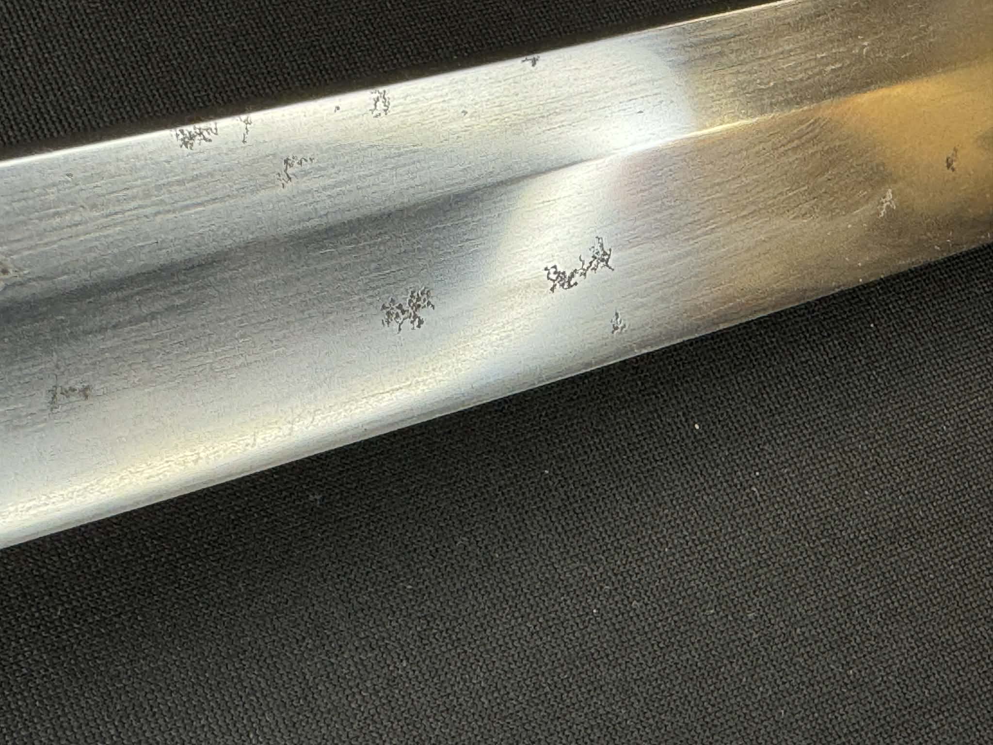 Nihonto - Showato Katana in Tachi Koshirae, Signed Seki Kanemune Saku