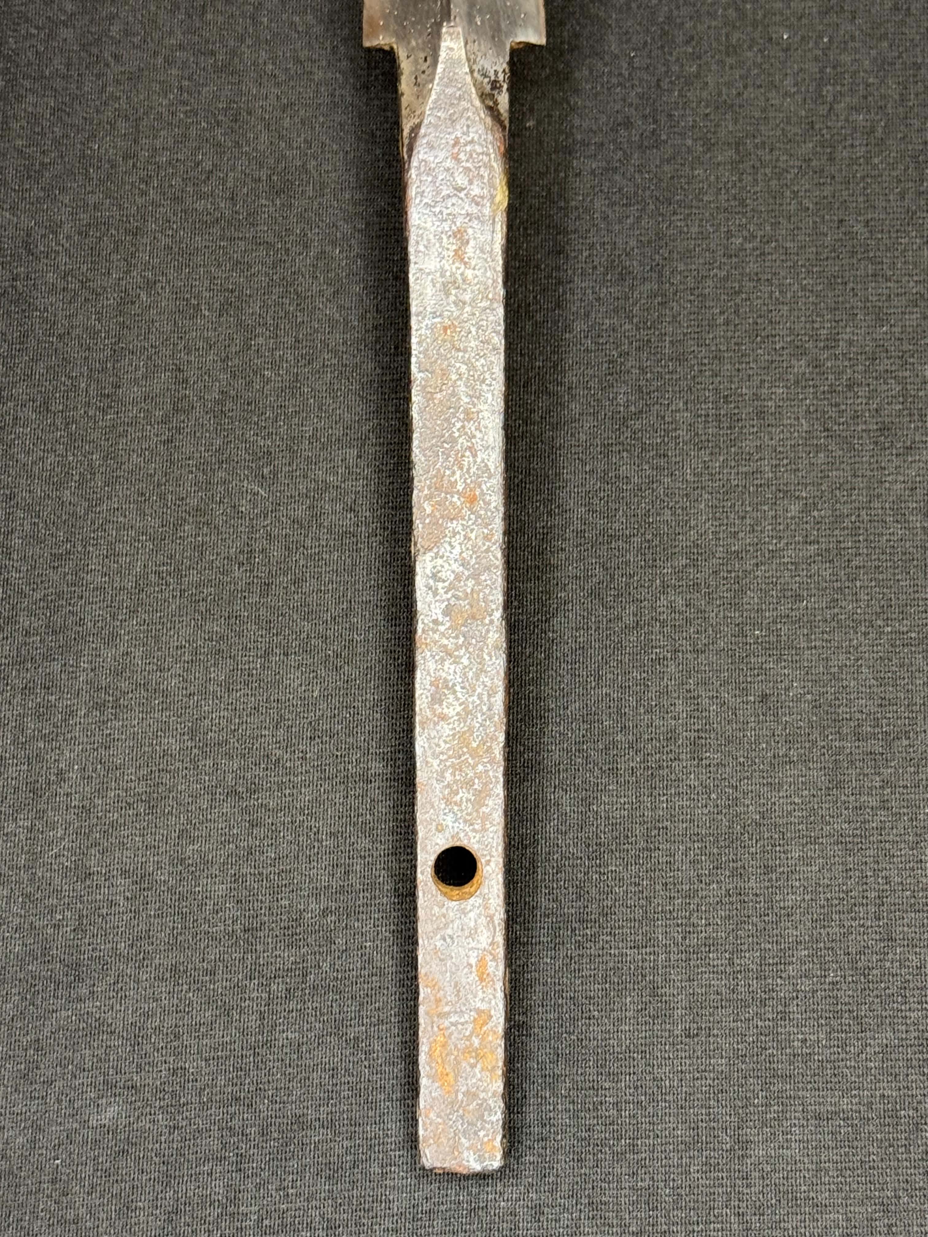 Antique Nihonto - Sankaku Yari in Shikomizue mounts (Stick Sword), signed -tsune