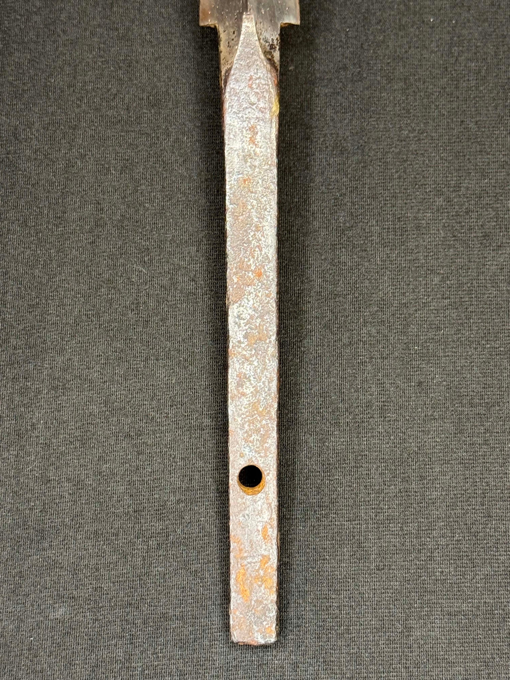 Antique Nihonto - Sankaku Yari in Shikomizue mounts (Stick Sword), signed -tsune