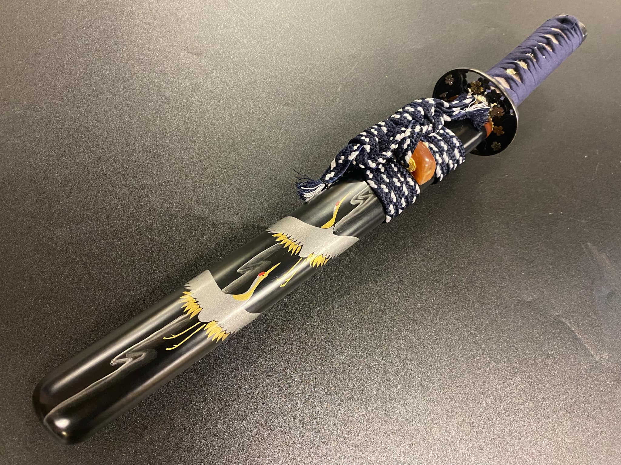 Phoenix Arms Double Cranes Moroha Tanto T10 with Hitatsura hamon