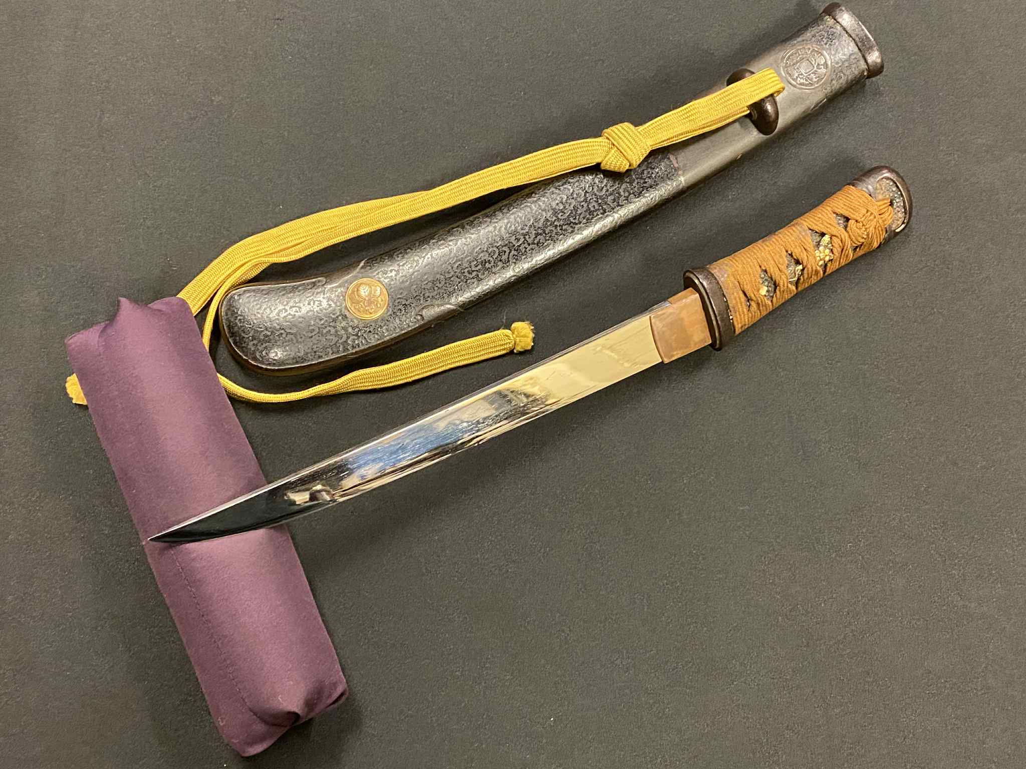 Antique Nihonto - Tanto in Aikuchi Shrimp Koshirae- Edo Period (about 150 years old)