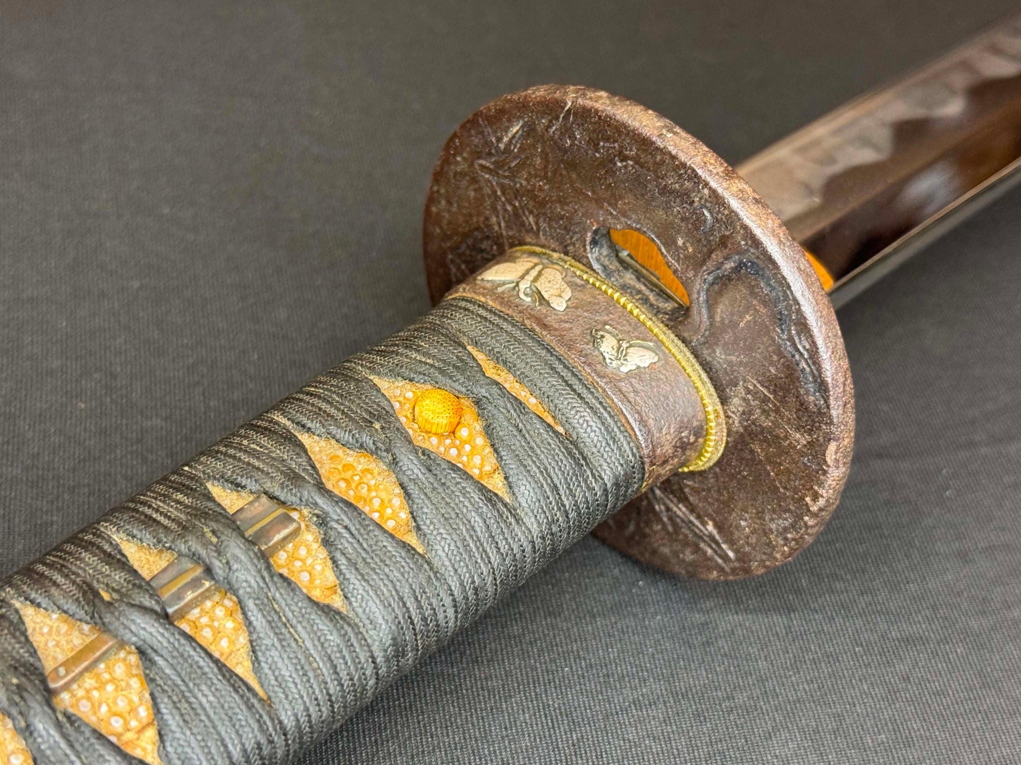 Antique Nihonto - Long Wakizashi in Butterfly Koshirae