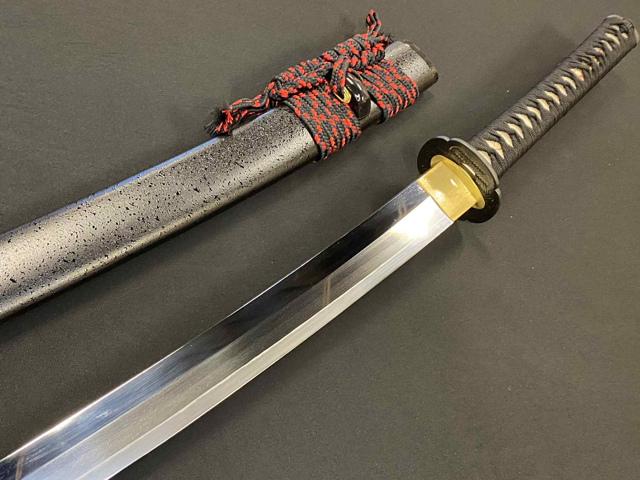 Legacy Steel Shobu Katana - Rustic Bamboo - 1095 clay temper, pearskin polish