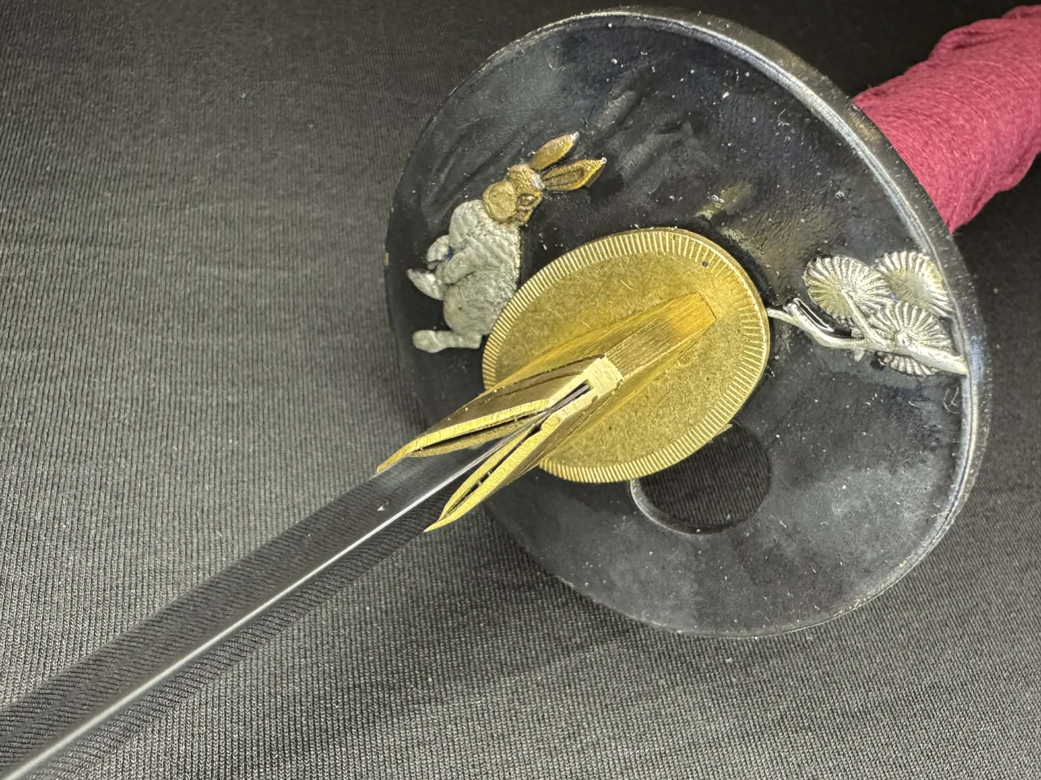 Legacy Steel Crimson Tiger Iris Reaper Wakizashi  - 1095 Clay Tempered Shobu Zukuri Suguha