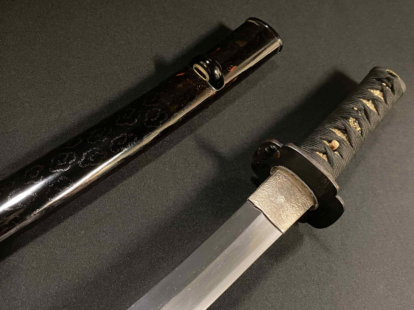 Antique Nihonto - Nagamaki Naoshi Wakizashi in koshirae