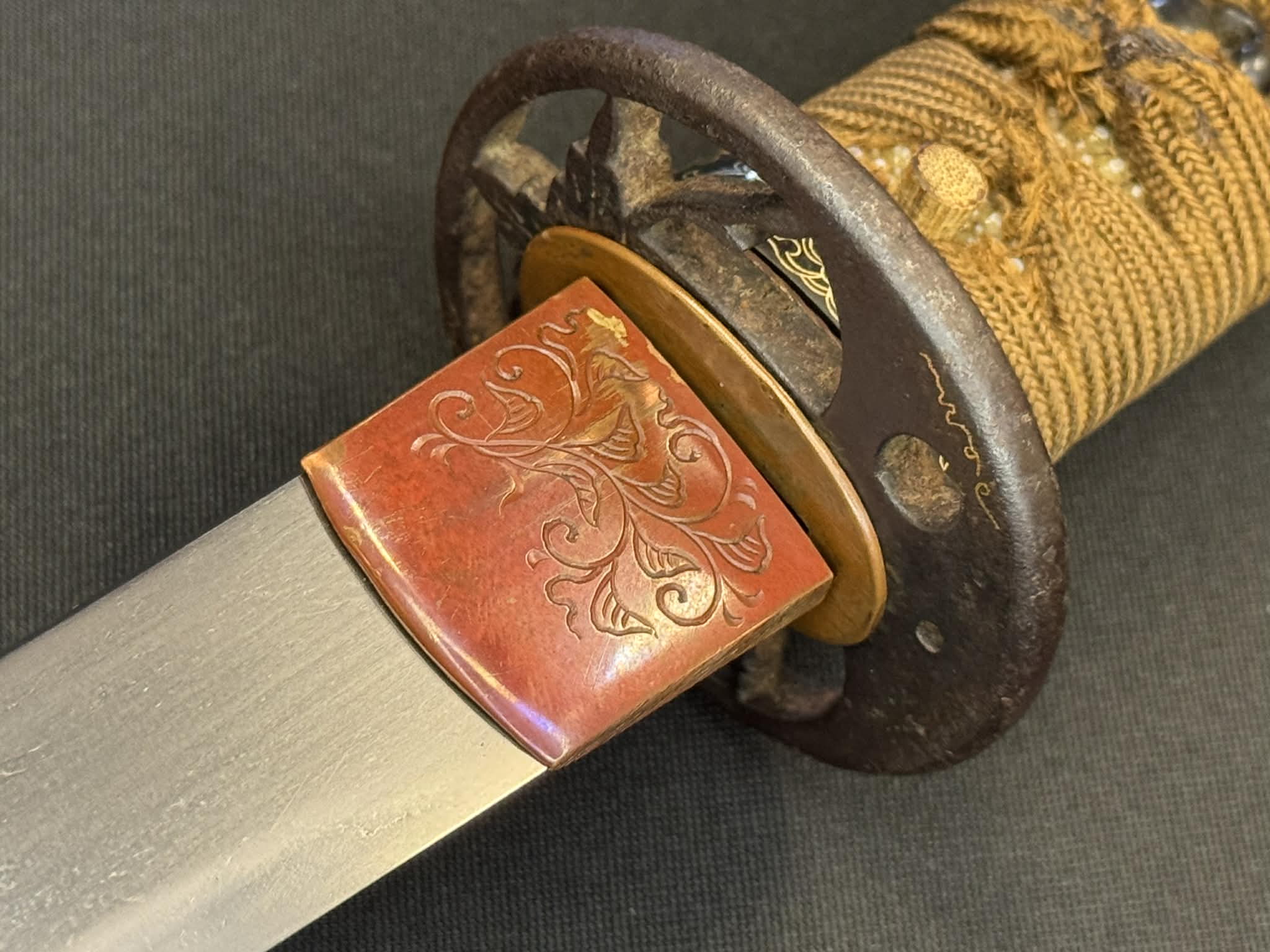 Antique Nihonto - Tanto in Koshirae, signed Mihara Ju Masayuki Saku (unverified)
