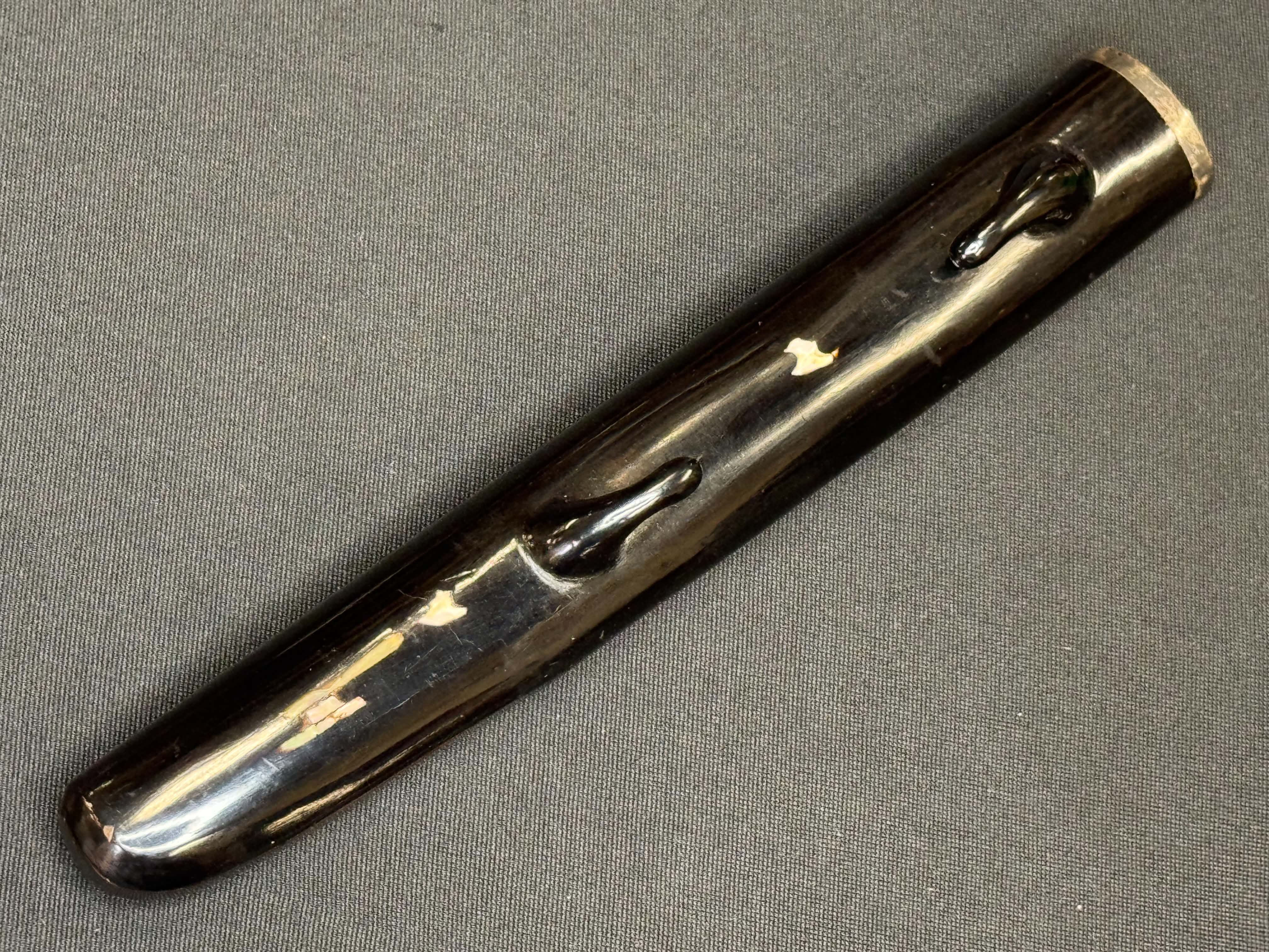 Antique Nihonto - Early Edo (400 years old,) thiccc Yoroi Doshi Armor Piercer Tanto in koshirae, Dated Keicho 9 (1604)