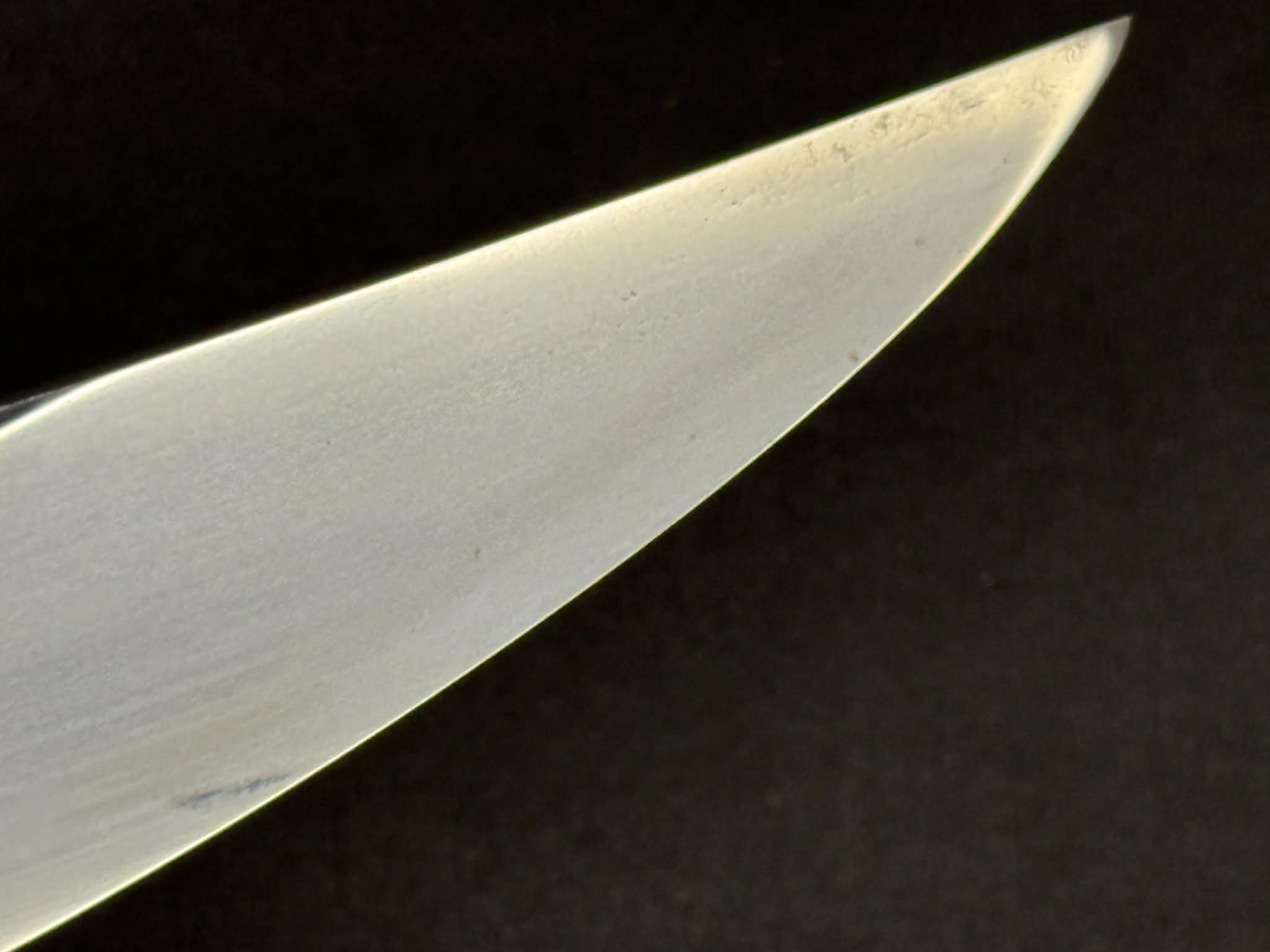 Antique Nihonto - Naginata Naoshi Katakiriha Wakizashi in Shirasaya - signed Echizen no Kuni Ju Kanetane (unverified)