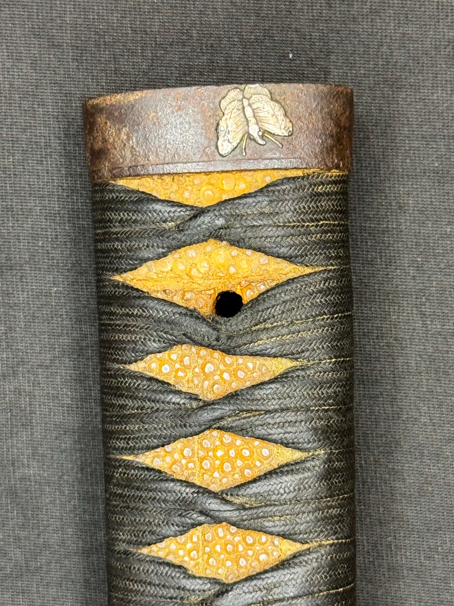 Antique Nihonto - Long Wakizashi in blButterfly Koshirae