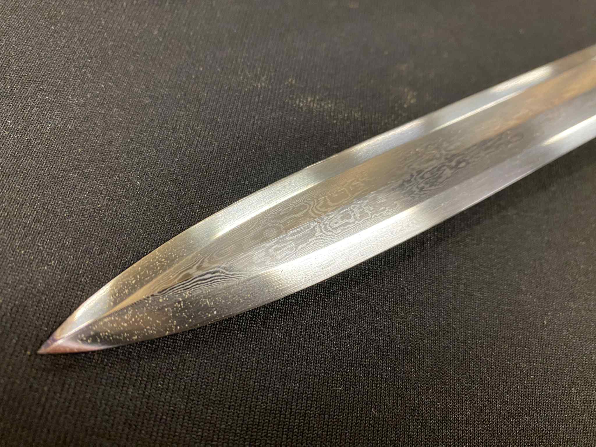 TIGHT SCABBARD Phoenix Armory Jian - Tang Dynasty Clay-tempered Folded Steel