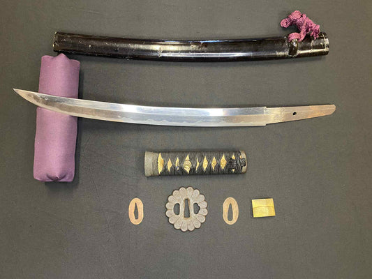 Antique Nihonto - Wakizashi in Koshirae- Late Muromachi Period (4-500 years old)