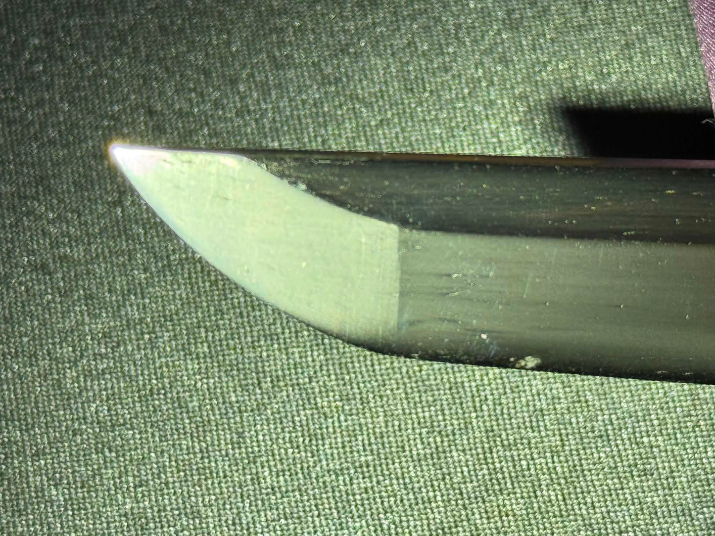 Antique Nihonto - POSSIBLE BATTLE DAMAGE Katana with Tachi Koshirae, signed Tsuguie (not verified)