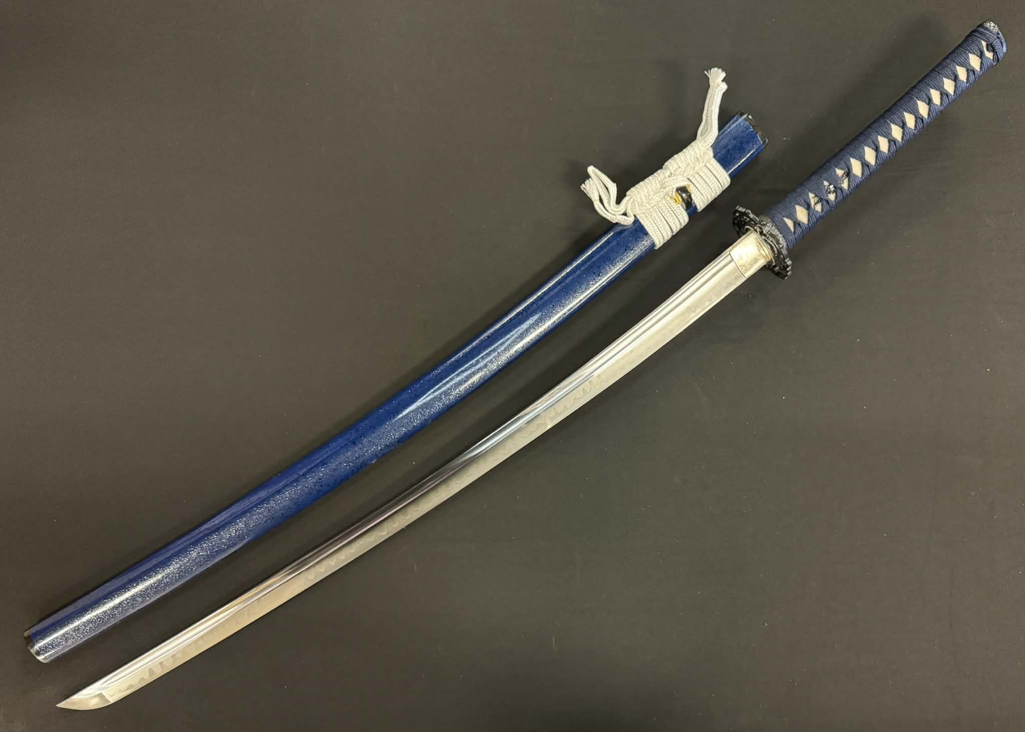 Moritaka Razor Katana -  Navy Iron - T10 Togari Hamon