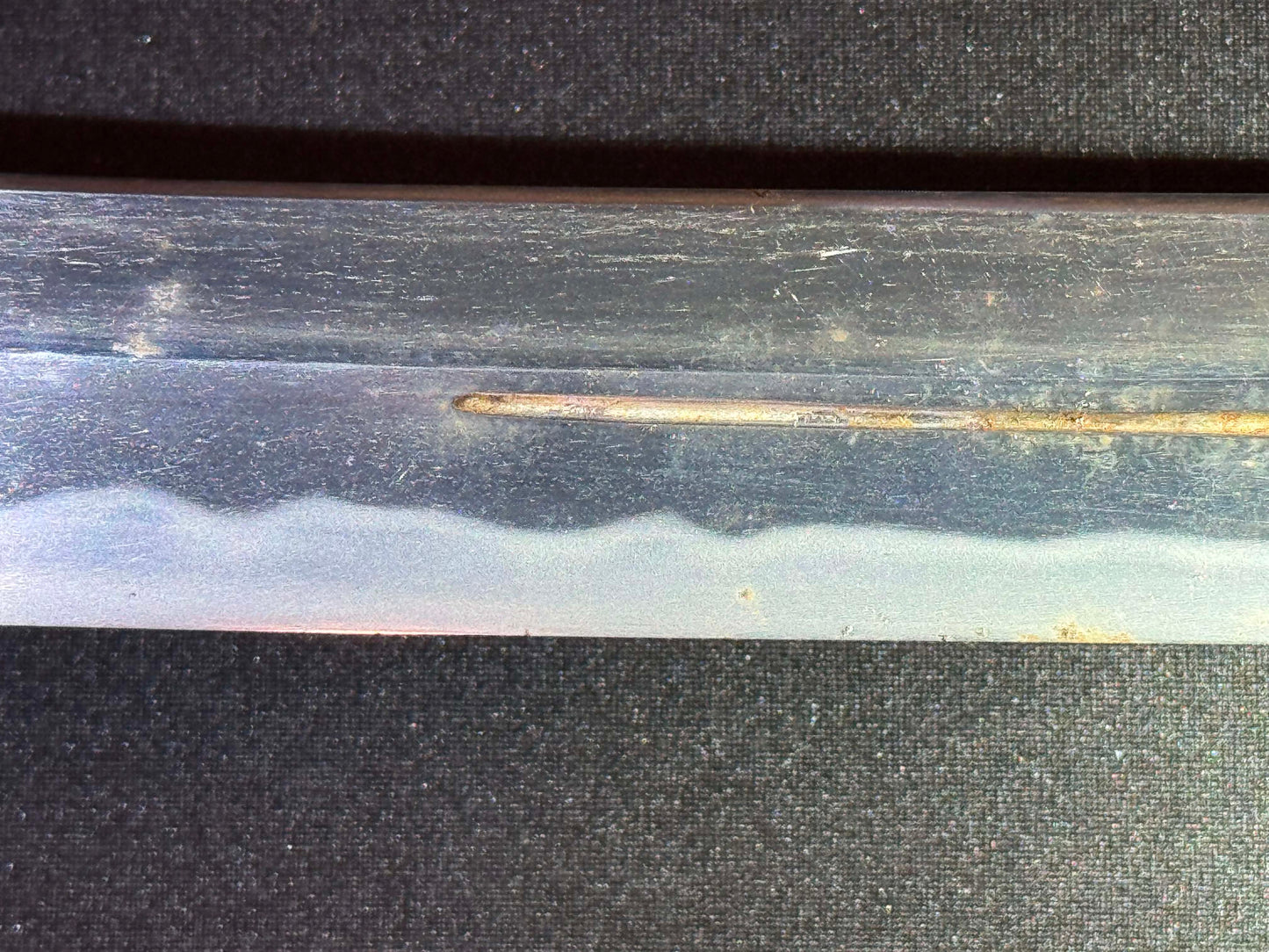 Antique Nihonto - Naginata Naoshi Wakizashi in Shirasaya, signed Soshu Ise Daijo (unverified)