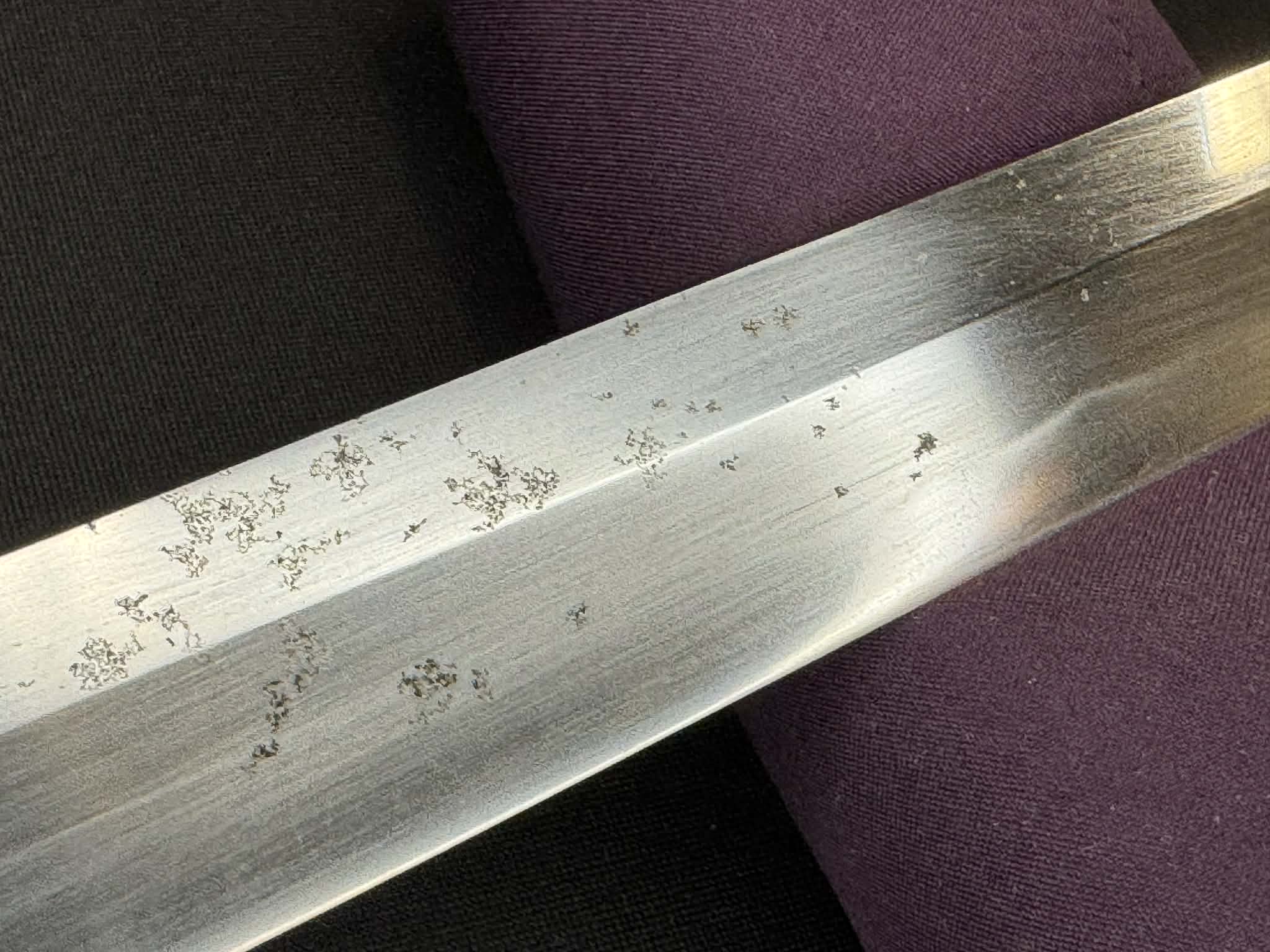 Nihonto - Showato Katana in Tachi Koshirae, Signed Seki Kanemune Saku