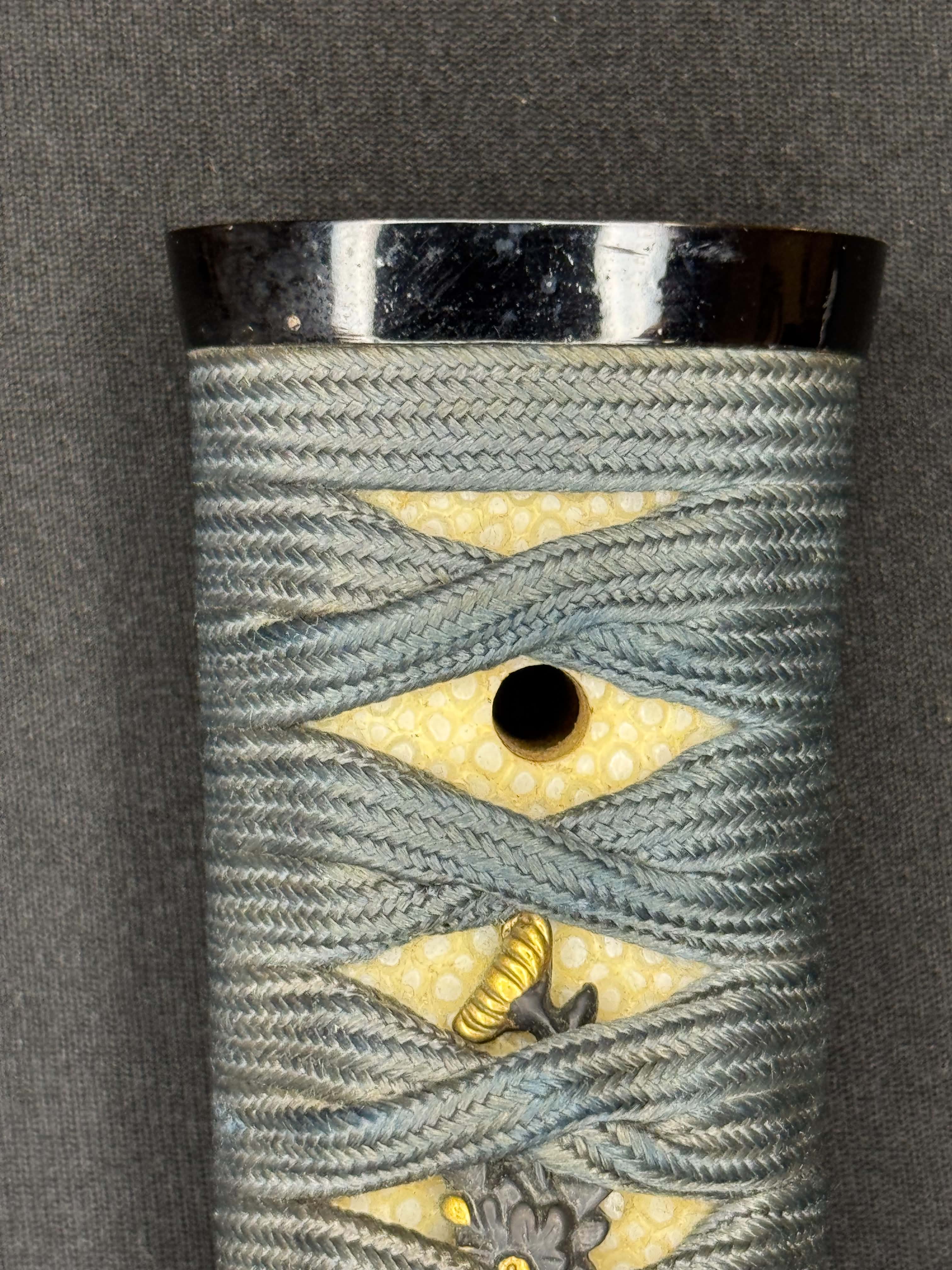 Antique Nihonto - Tanto with Koshirae, signed Jumyo, NBTHK certified
