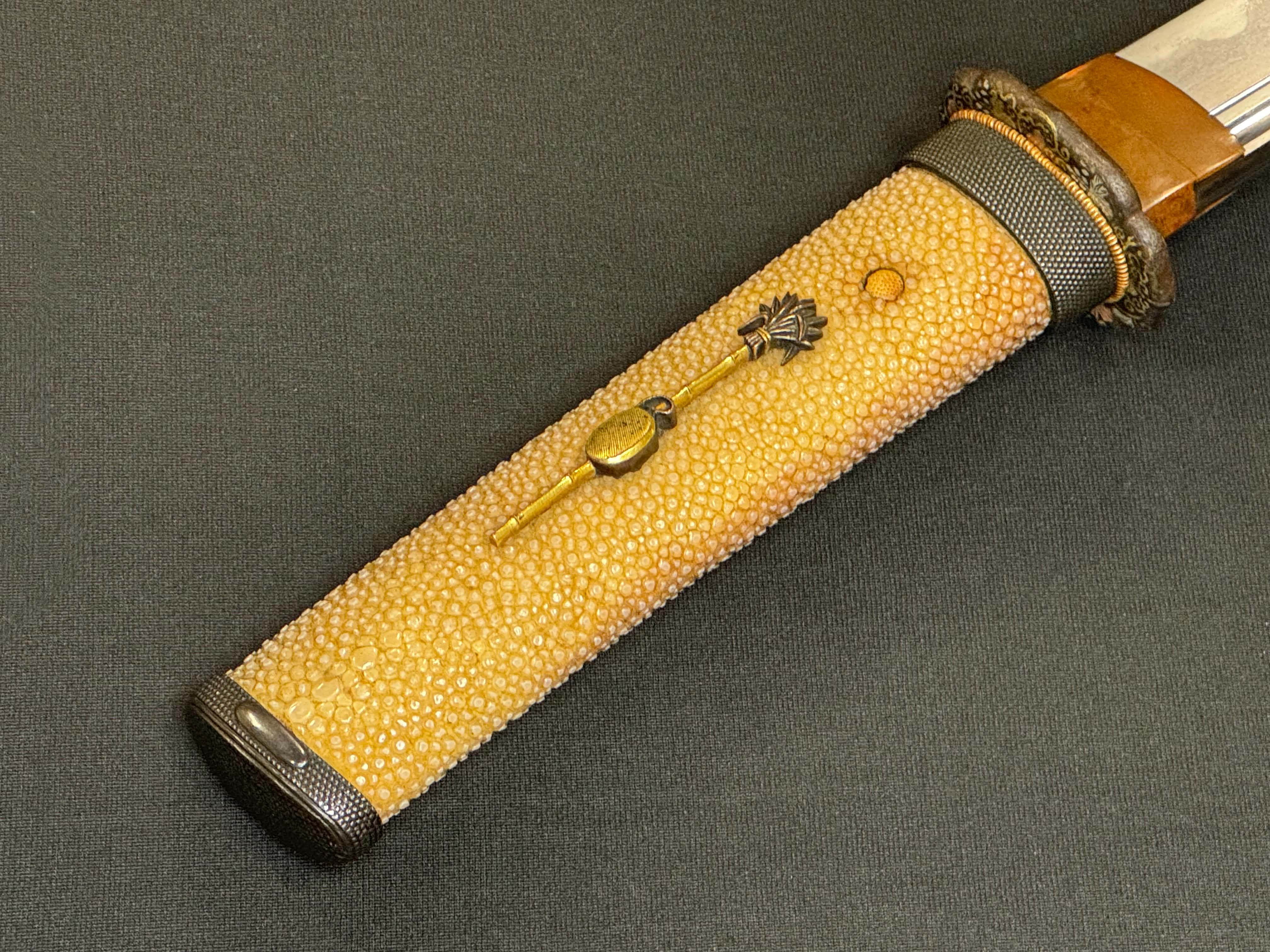 Antique Nihonto - Naginata Naoshi Wakizashi in Koshirae