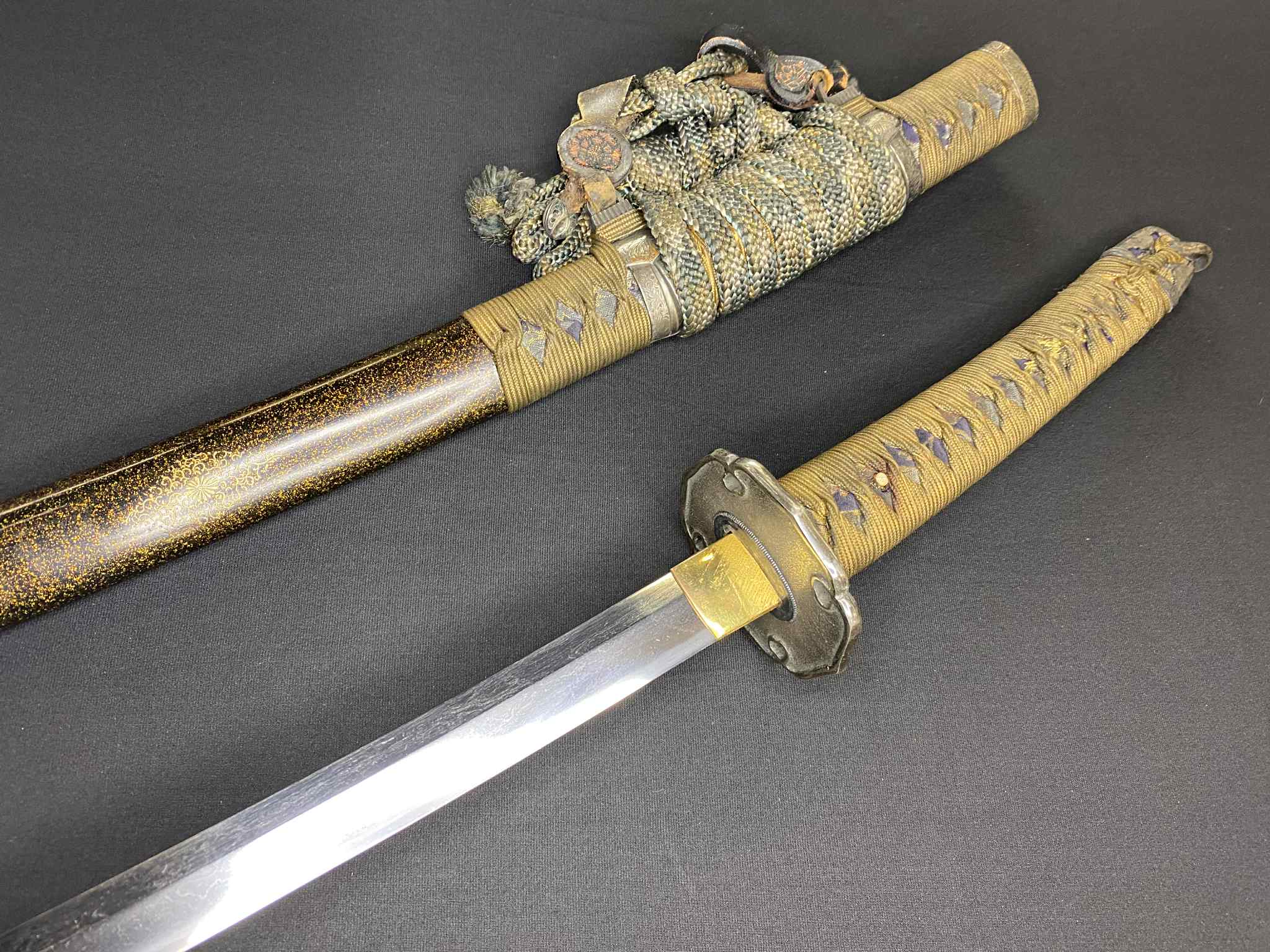 Antique Nihonto - Katana with Tachi Koshirae - Muramachi (5-600 years old) - NBTHK Attributed to Uda