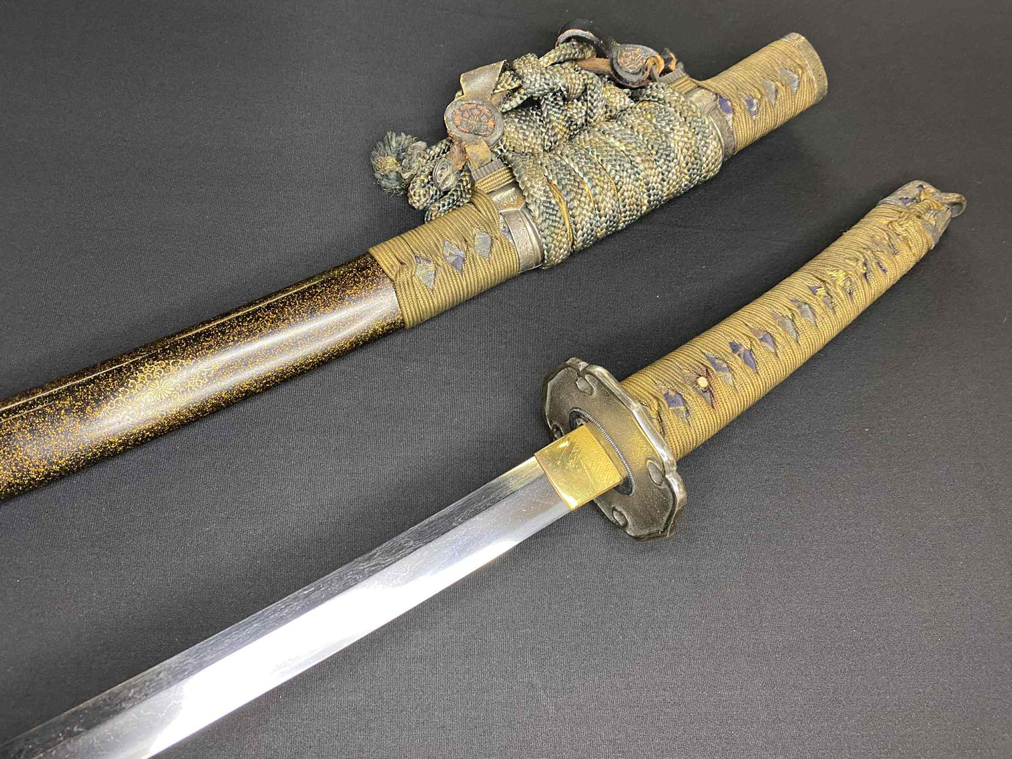 Antique Nihonto - Katana with Tachi Koshirae - Muramachi (5-600 years old) - NBTHK Attributed to Uda