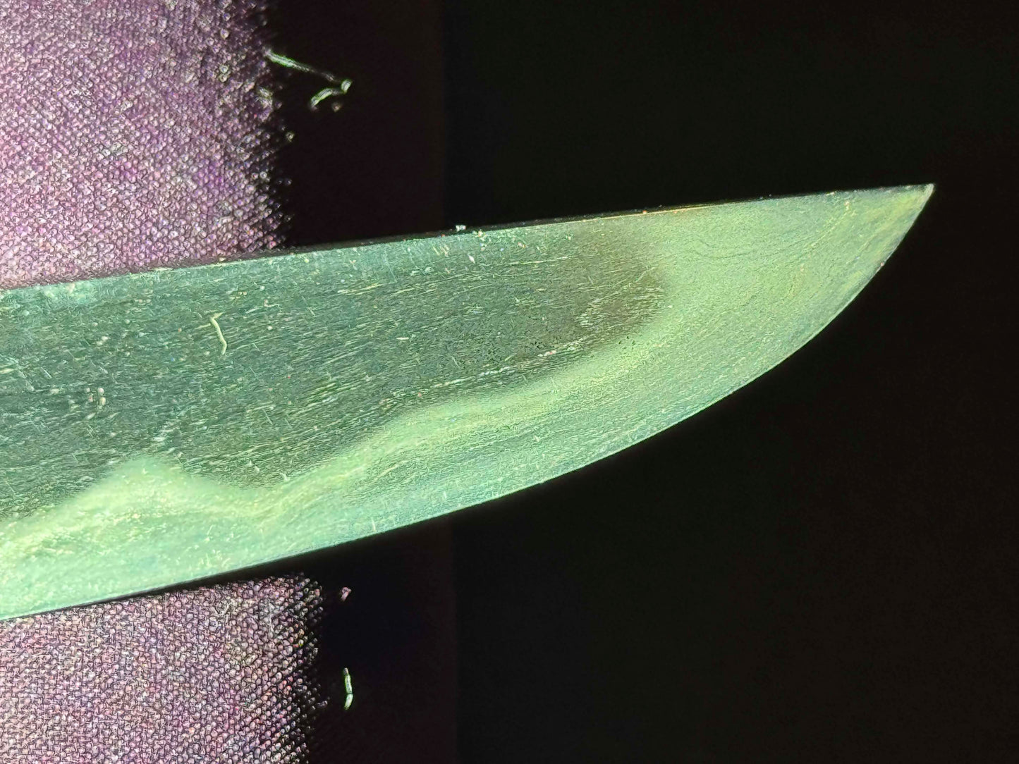 Antique Nihonto - Tanto with prominent jihada in Kaiken Koshirae
