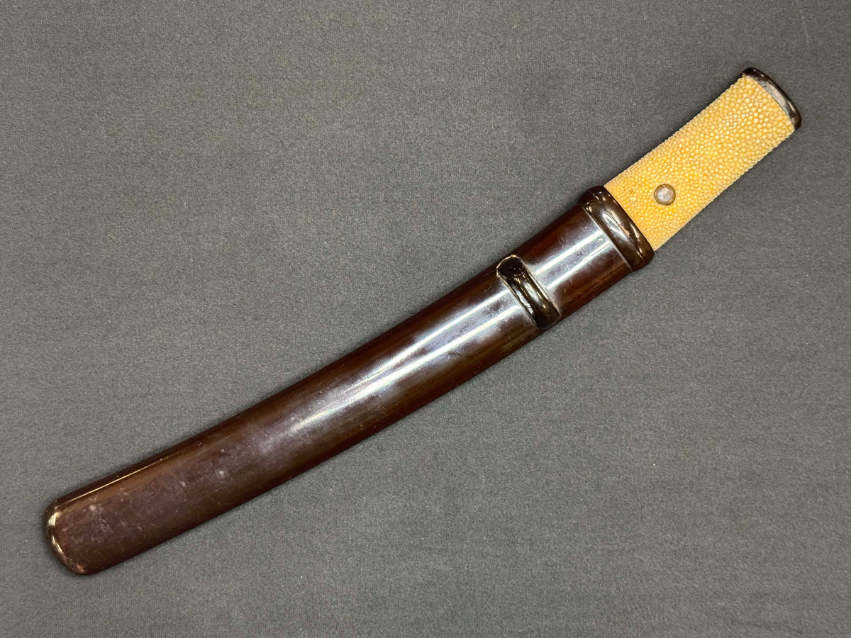 Antique Nihonto - Kanmuri Tanto in Koshirae, signed Hiromasa (not verified)