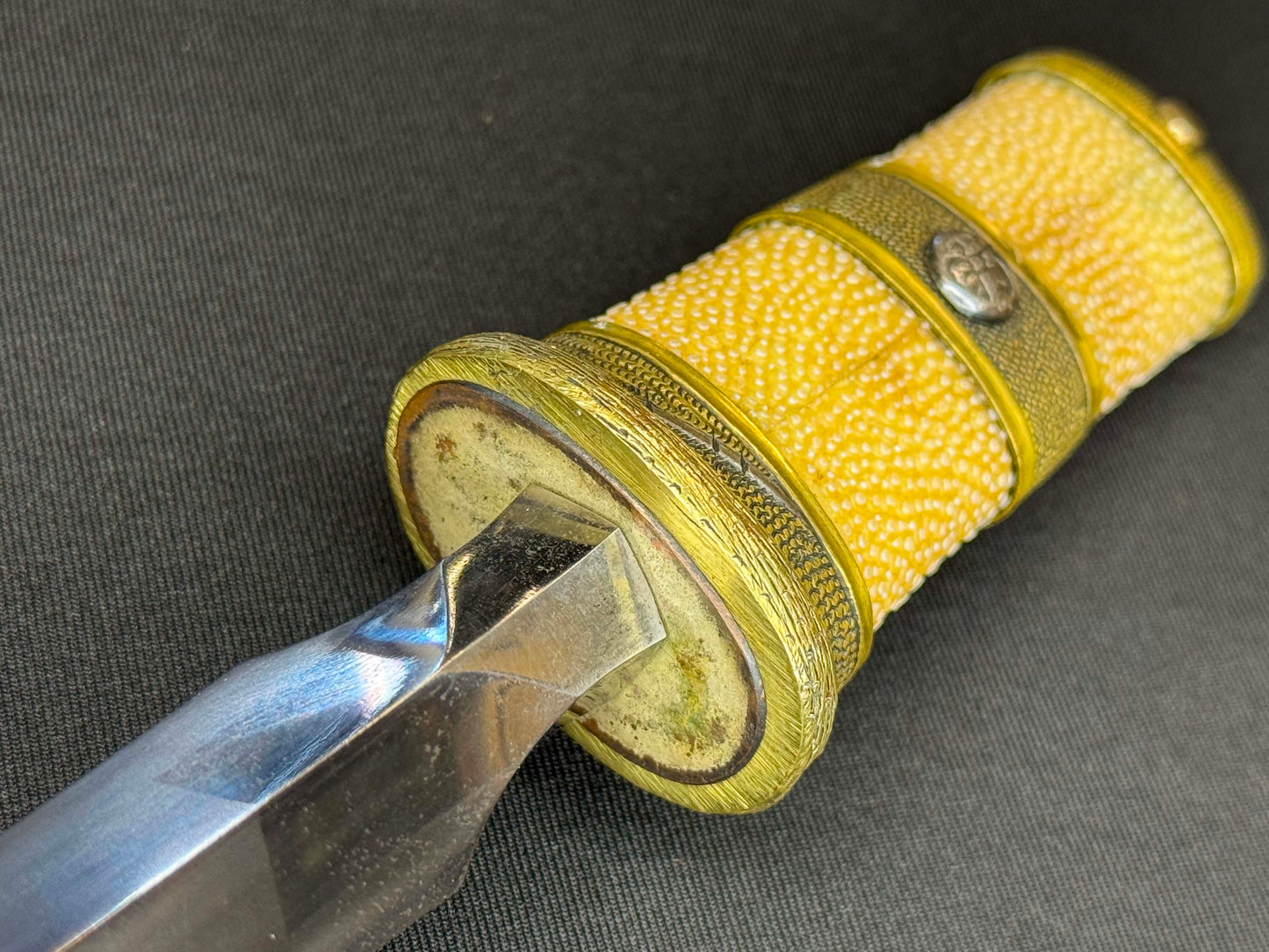Antique Nihonto - Edo Period (150-400 years old) Yari in Tanto Koshirae, signed Shimosaka