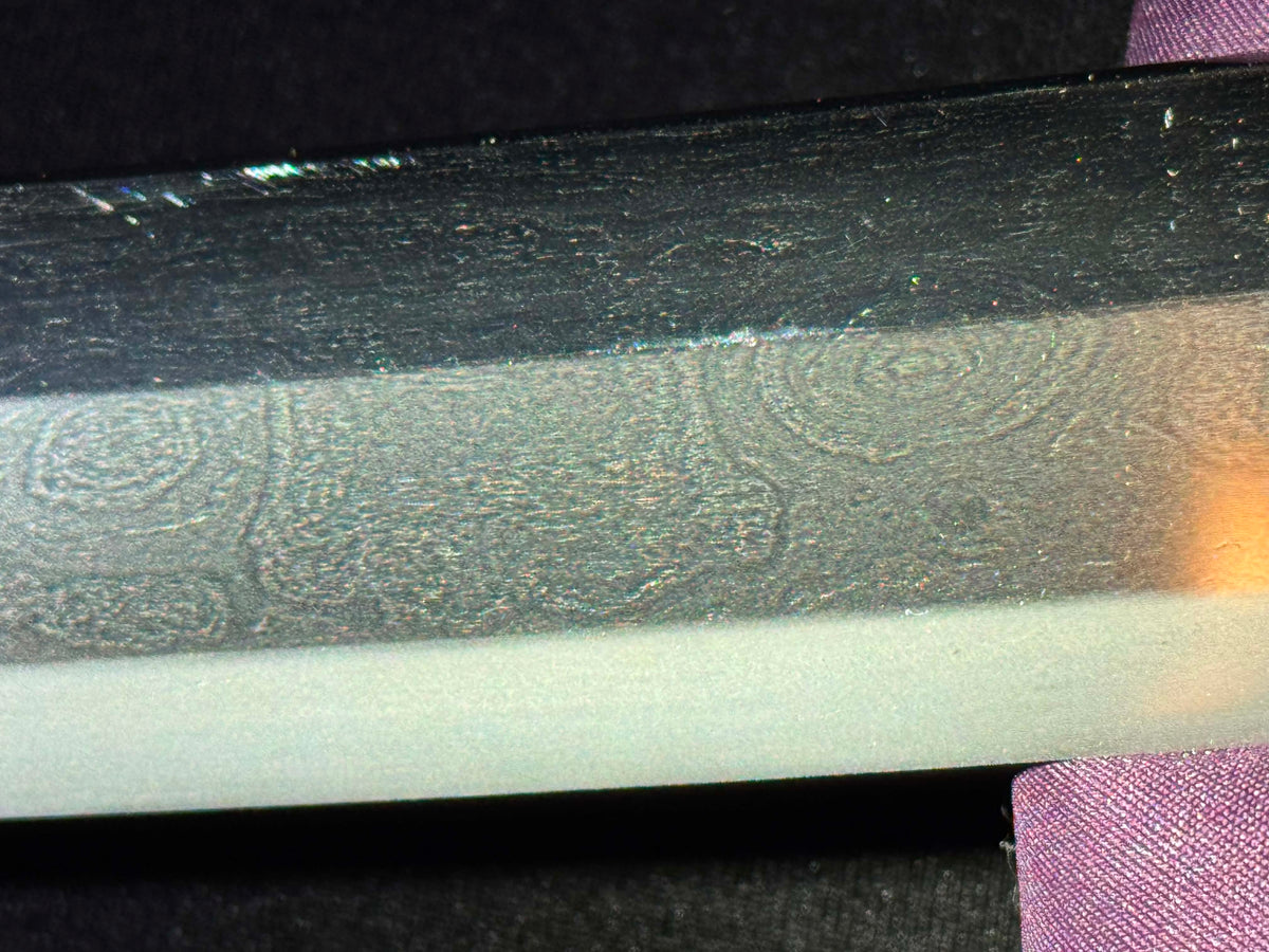 Antique Nihonto - Late Edo GIANT Katana with Koshirae, Signed Koshu Yori Katsuyamajo Minami Hisatsugu Saku Kore, Dated Tenpo 13 (1842) February, NBTHK Certified