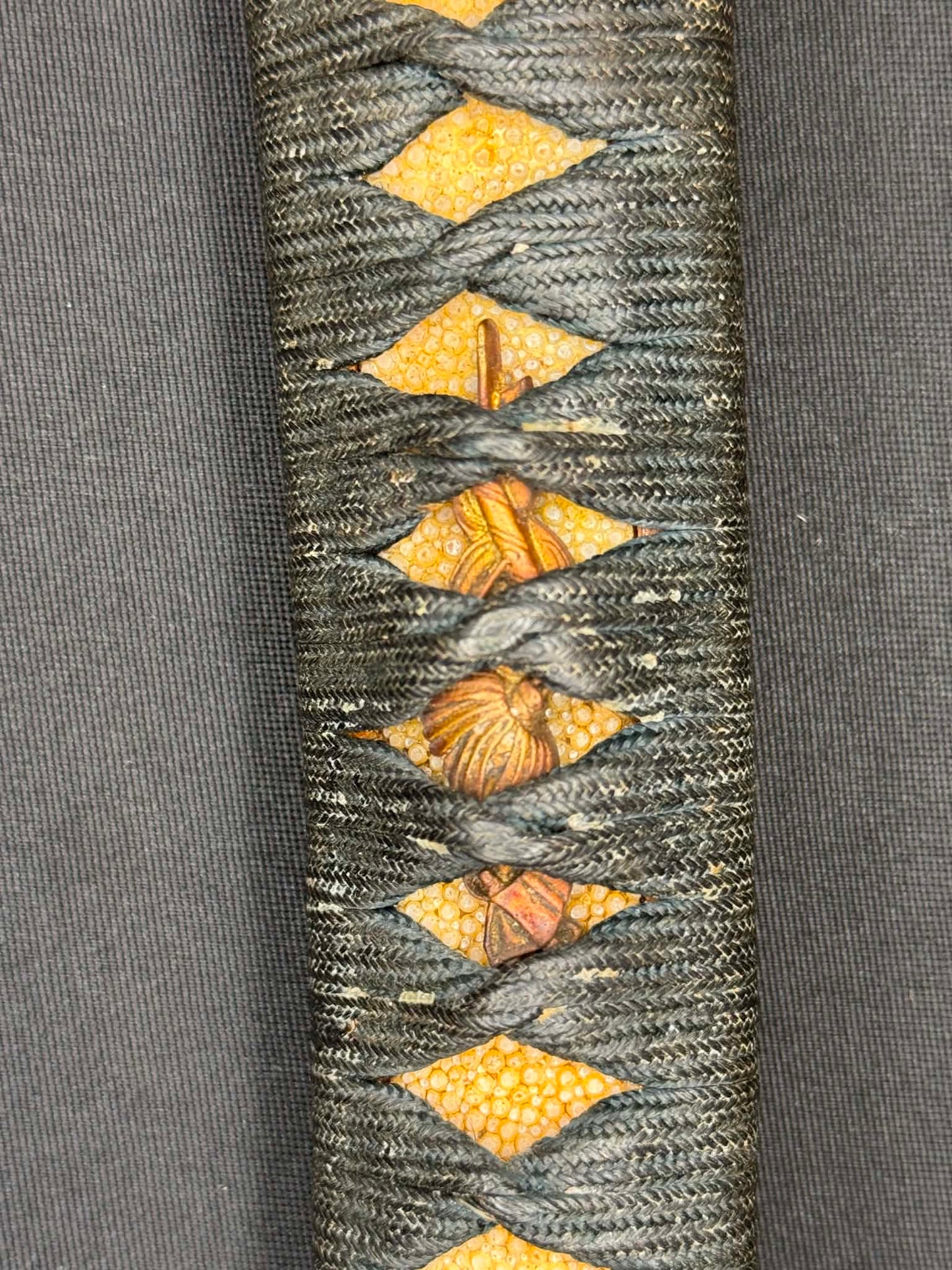 Antique Nihonto - POSSIBLE BATTLE DAMAGE Katana with Tachi Koshirae, signed Tsuguie (not verified)