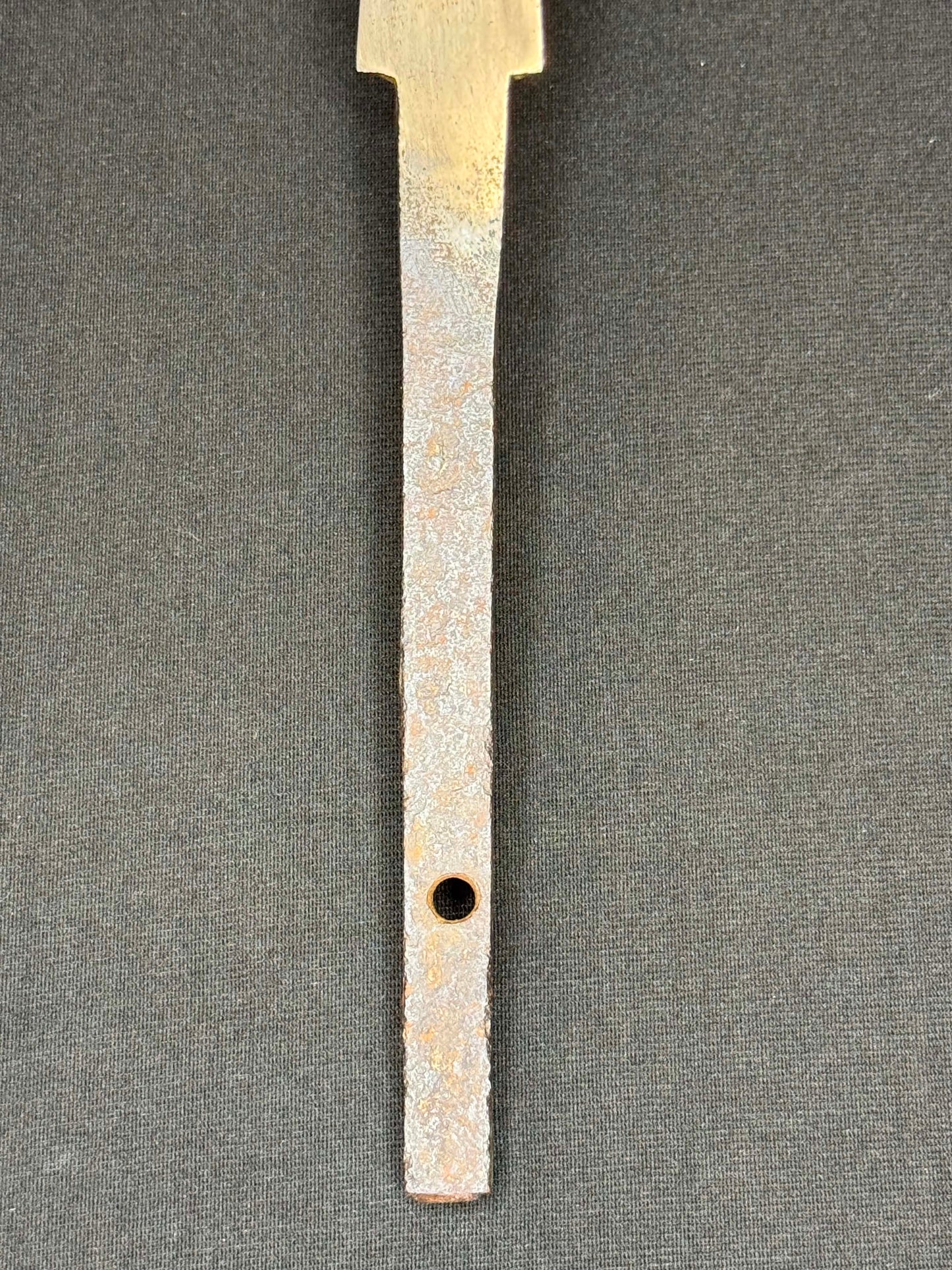 Antique Nihonto - Sankaku Yari in Shikomizue mounts (Stick Sword), signed -tsune