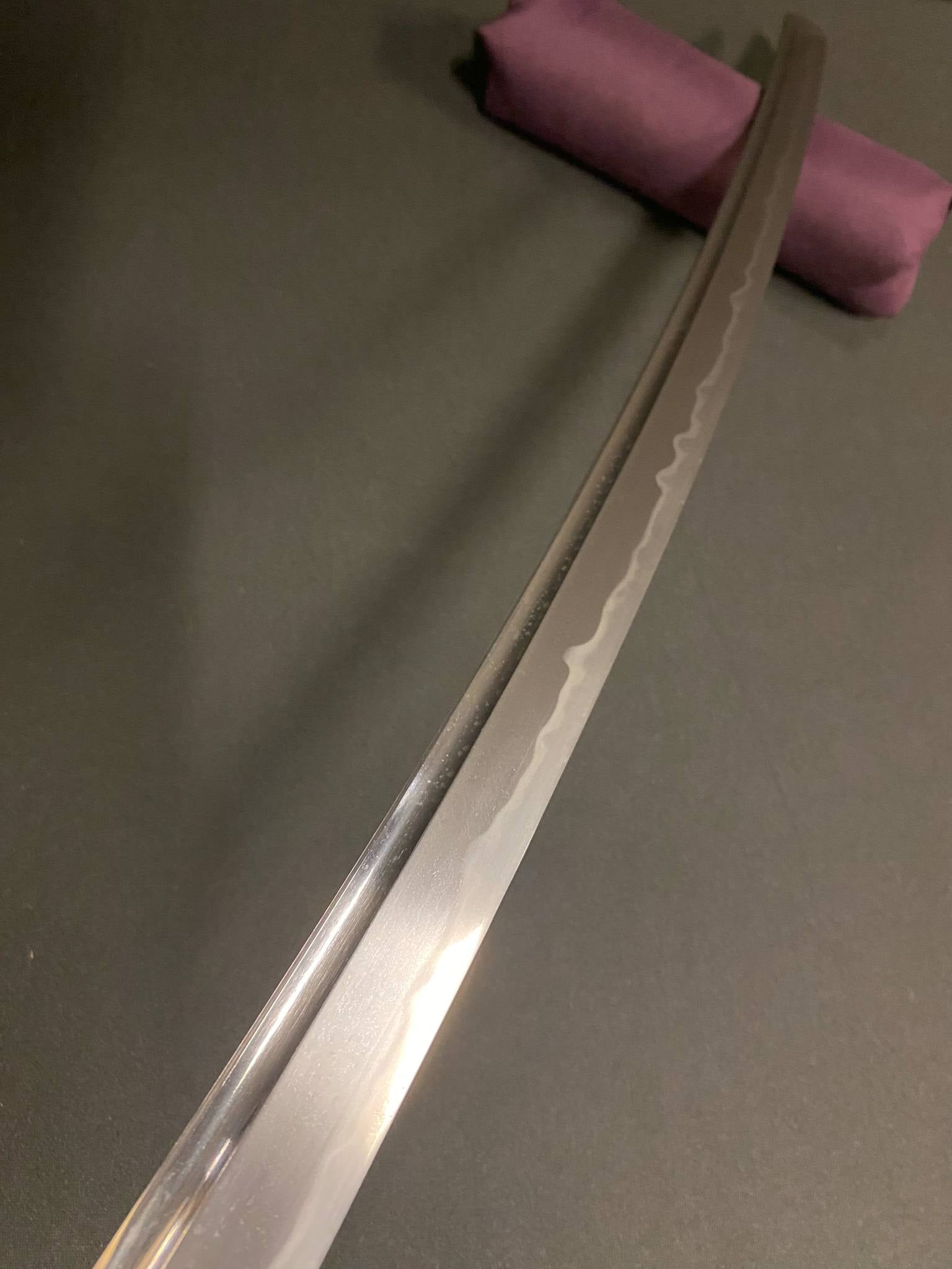 Antique Nihonto - Wakizashi in Shirasaya, Mumei - Late Muromachi (4-500 years old), NBTHK attributed to Kaneharu
