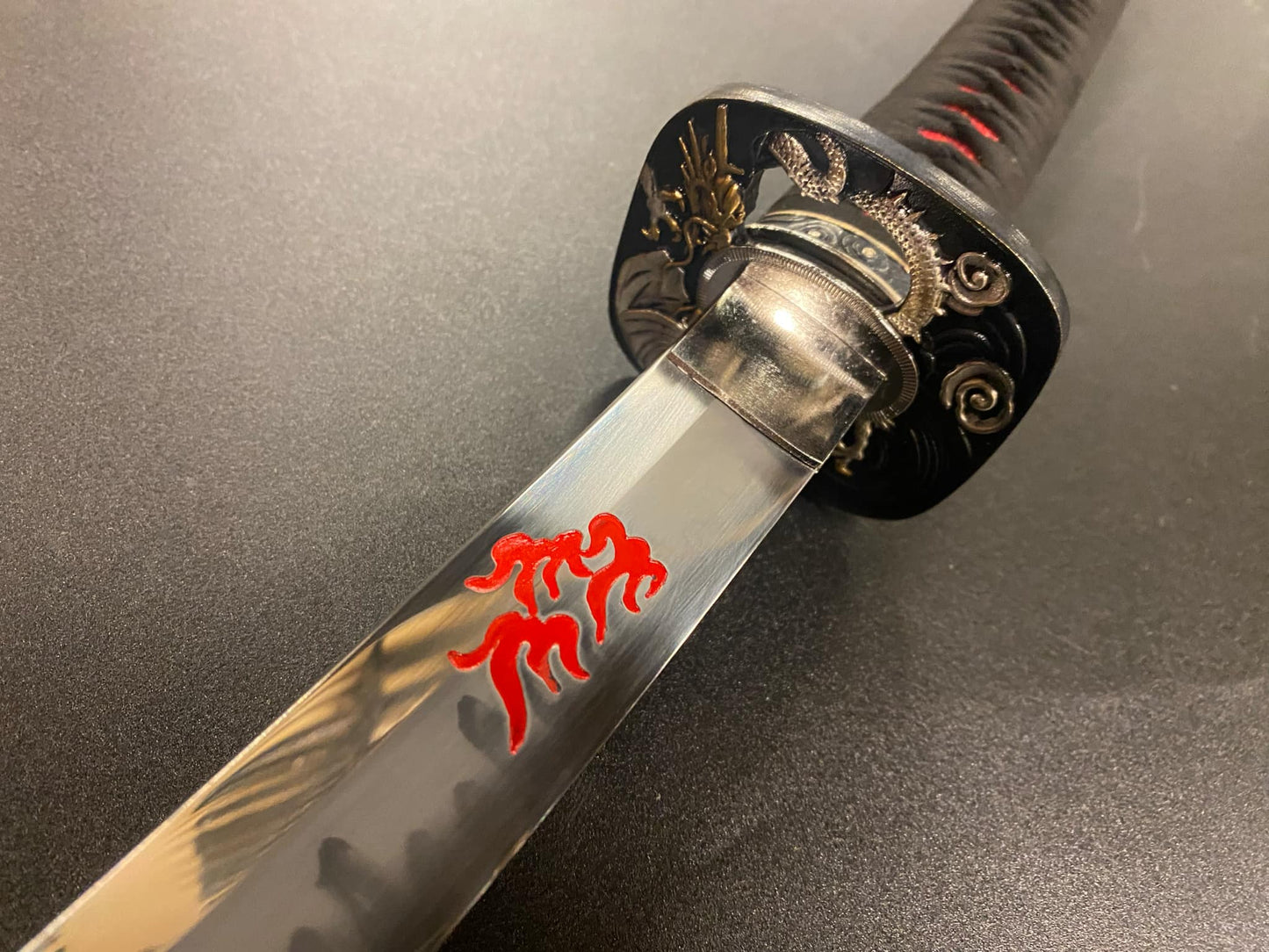 Ryansword Katana - Hinoken - 1095 Clay Temper, Hadori Polish