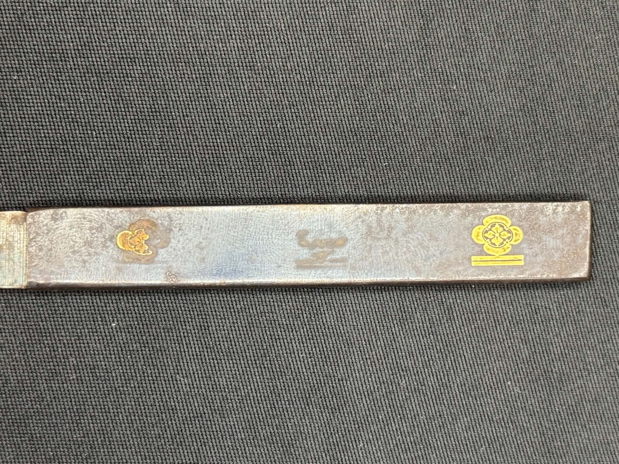 Antique Nihonto - Wakizashi in Koshirae, possible hidden Christian Tsuba