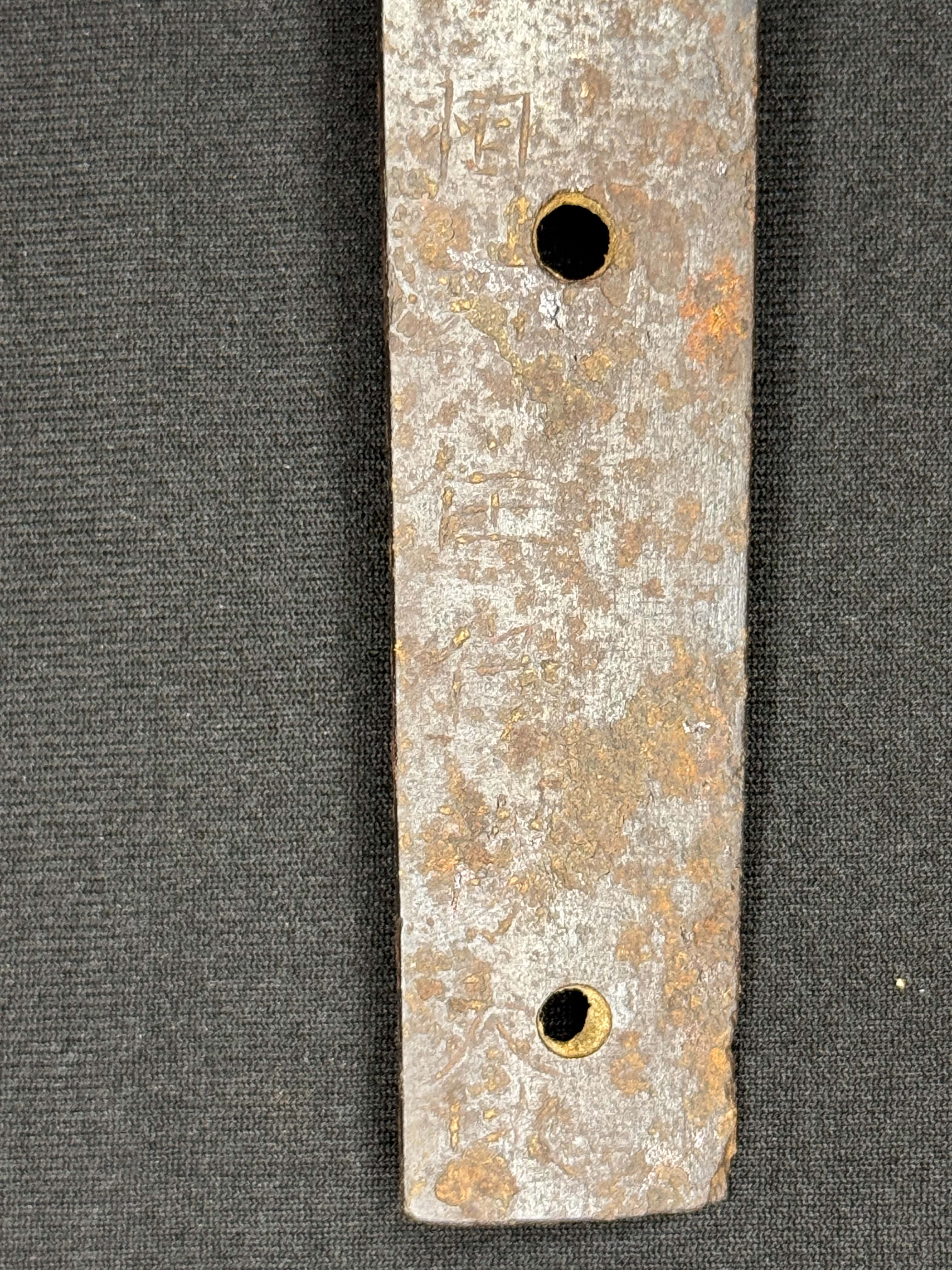 Antique Nihonto - Naginata Naoshi Wakizashi in Shirasaya, signed Soshu Ise Daijo (unverified)