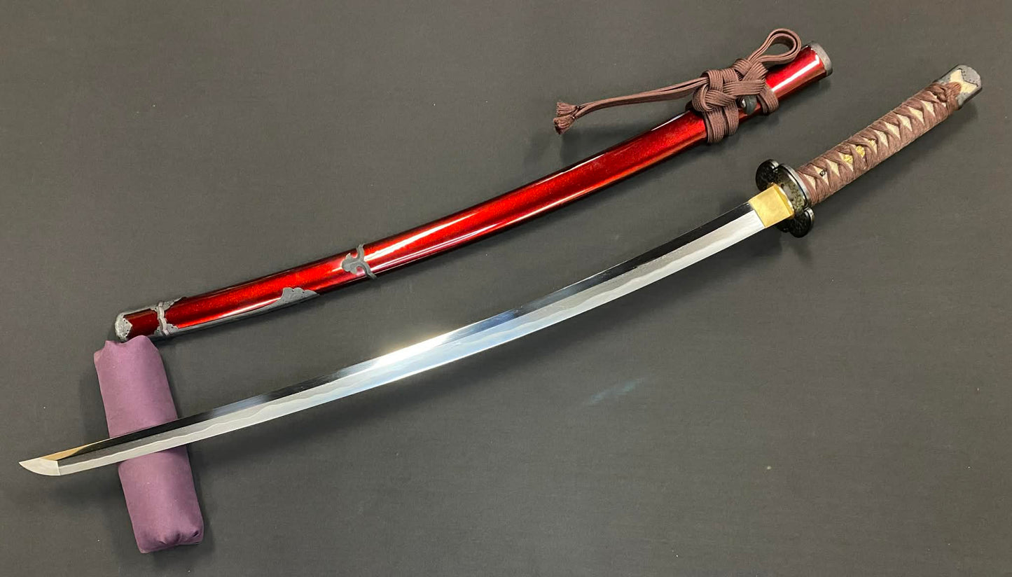 Masterwork Phoenix Armory Katana - Scarlet Vanguard Handachi Folded Steel