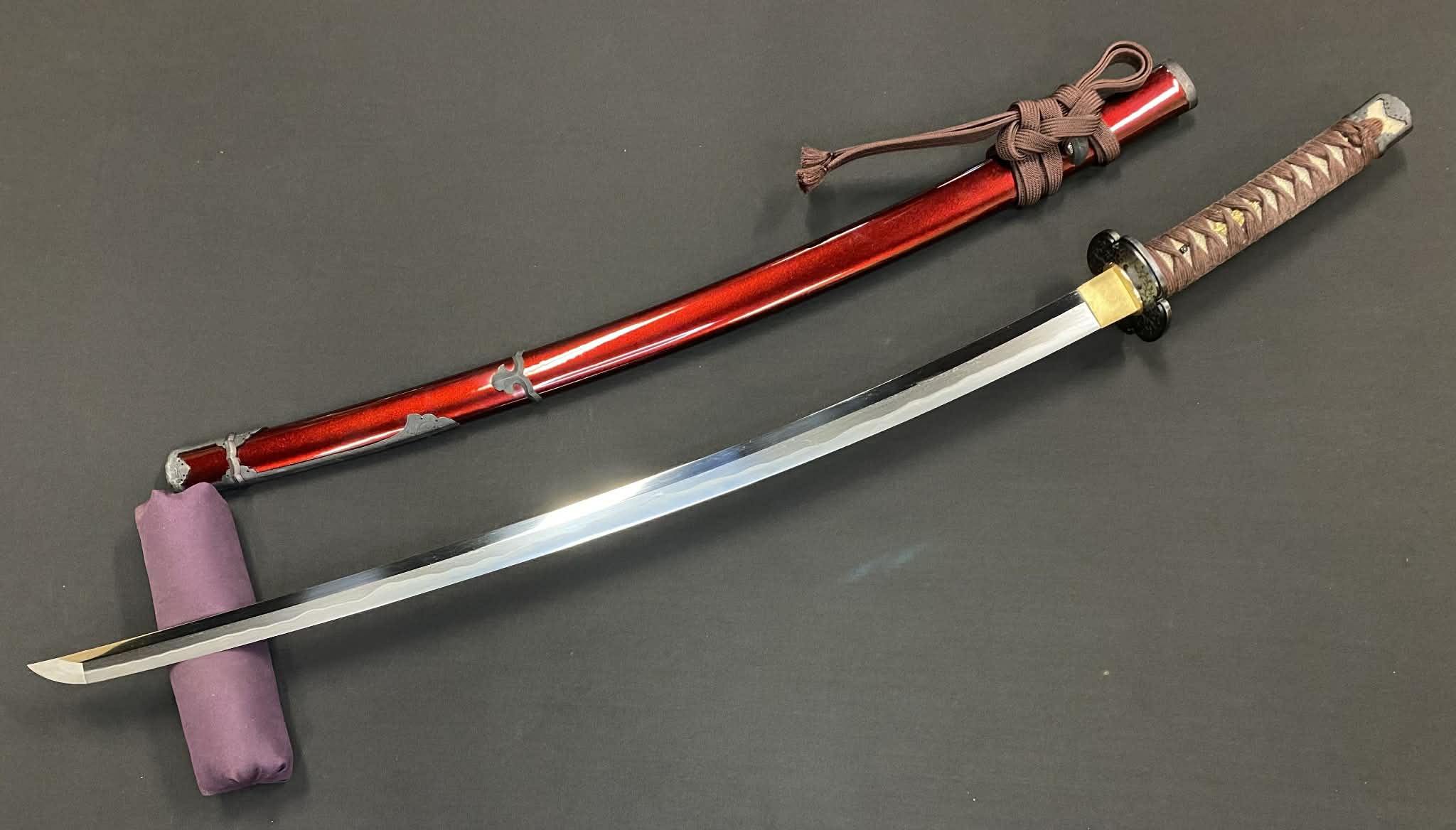 Masterwork Phoenix Armory Katana - Scarlet Vanguard Handachi Folded Steel